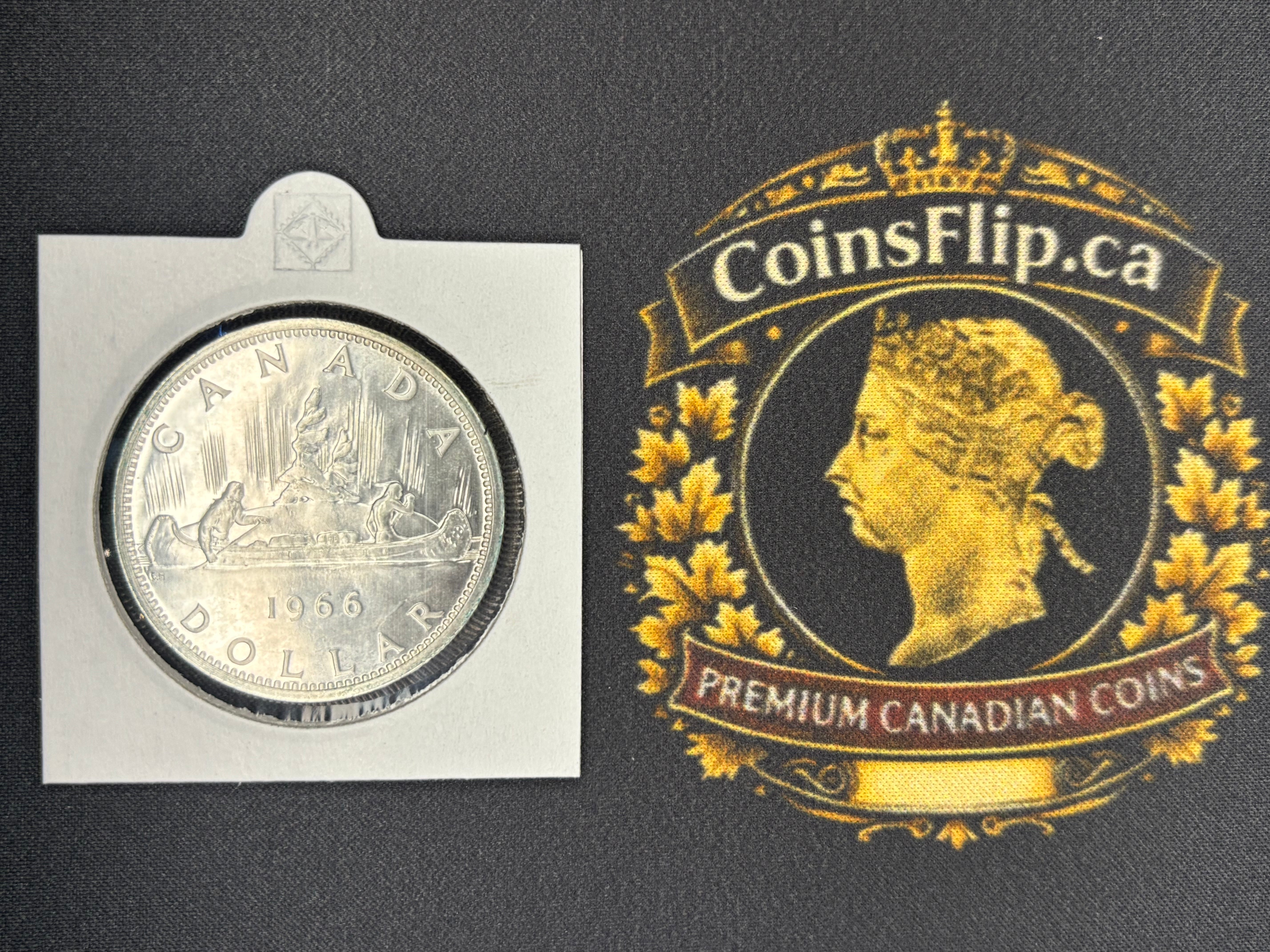 Canadian Silver Coin - Dollar - 1966 UNC