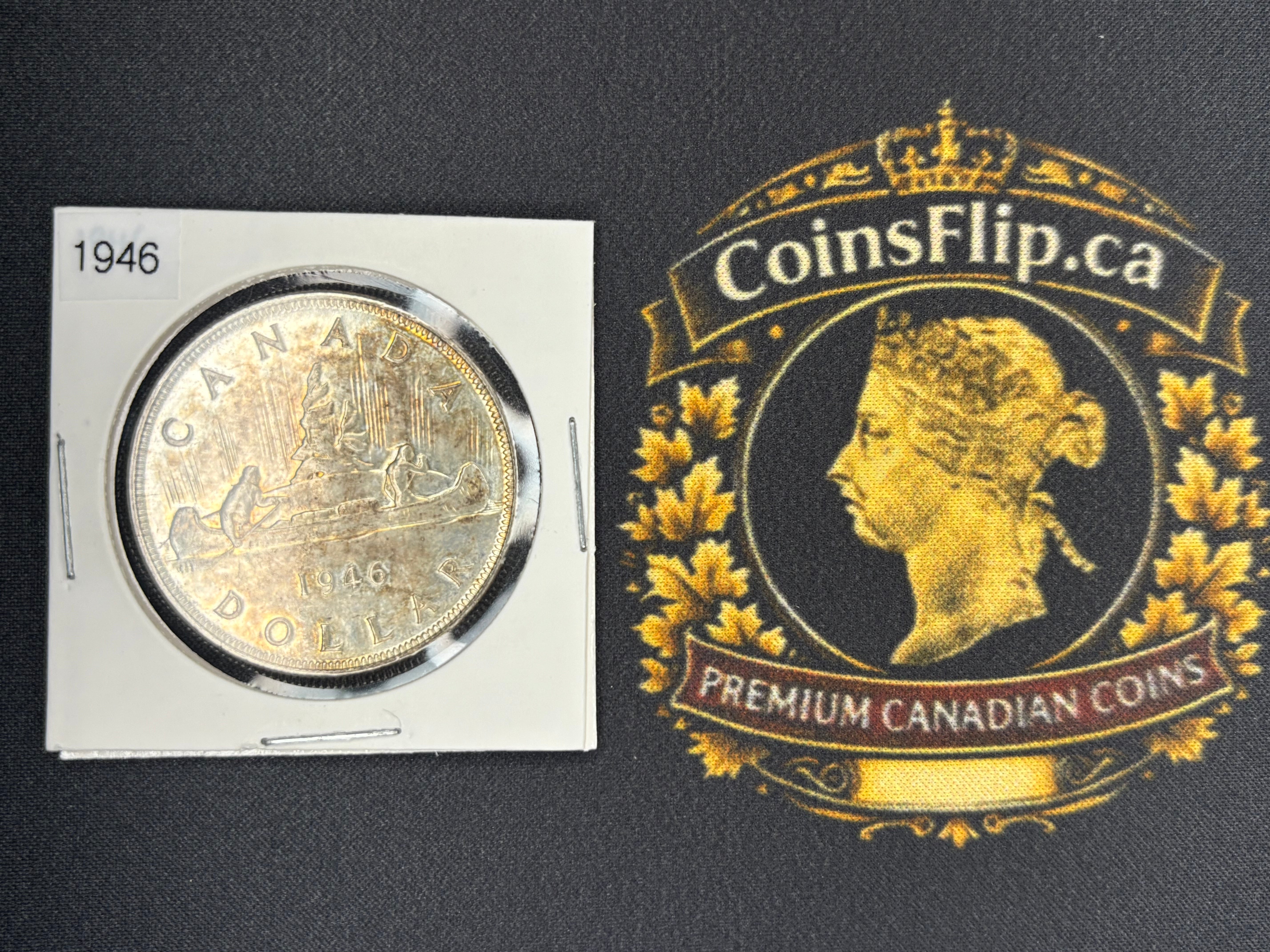 Canada Silver Coin - Dollar - 1946