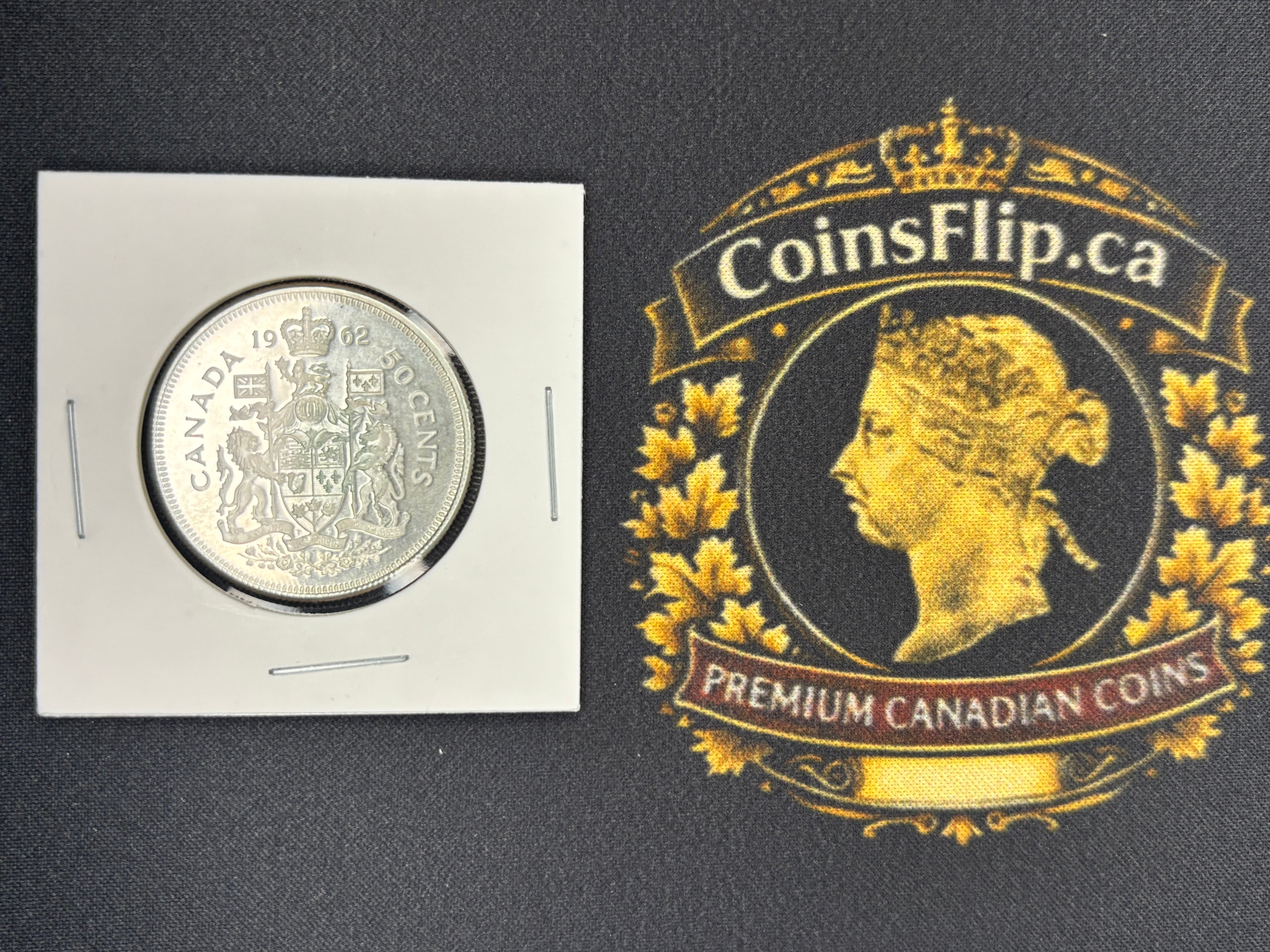 Canada Silver Coin - 50 cents - 1962 UNC