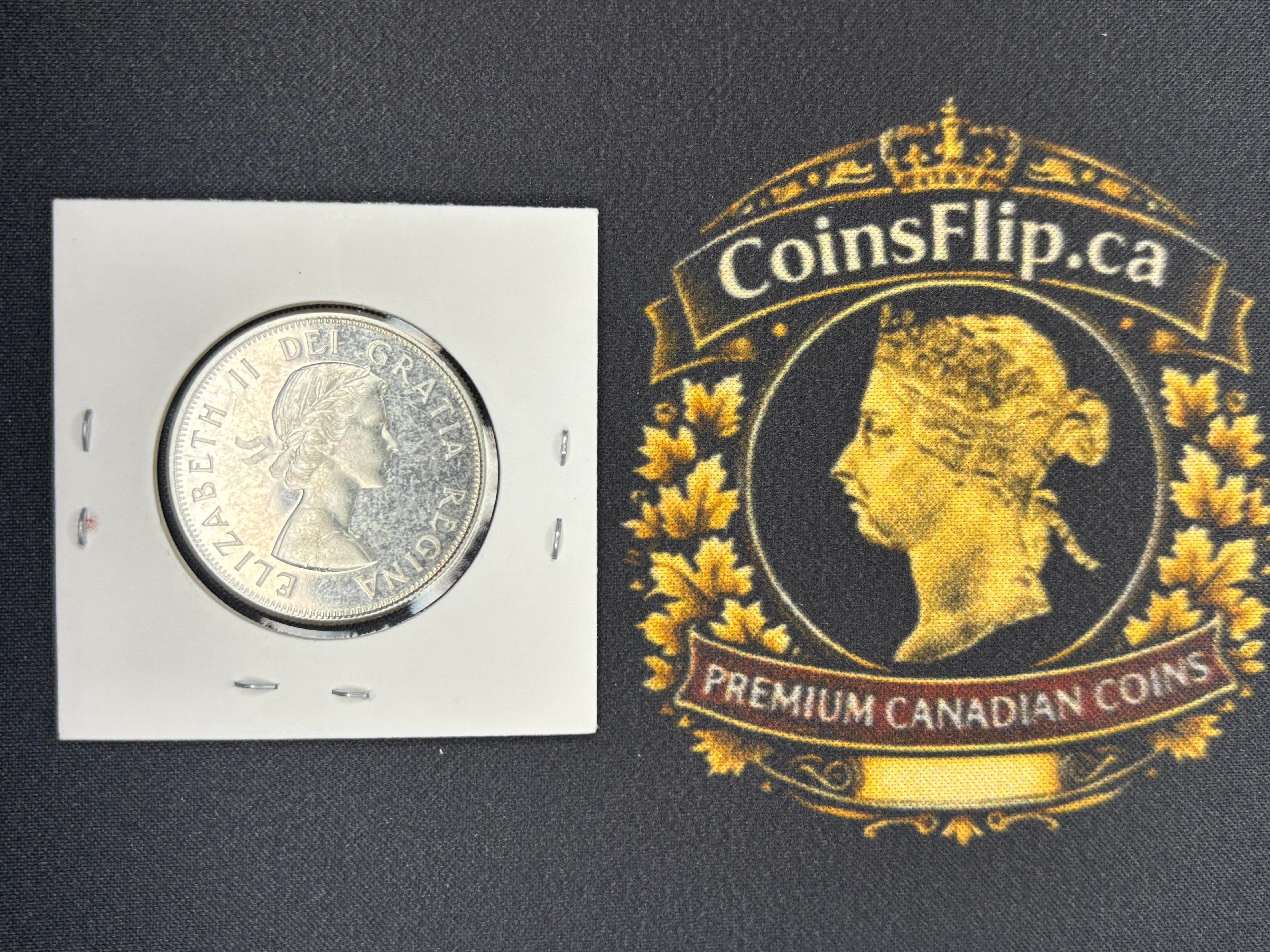 Canada Silver Coin - 50 cents - 1962 UNC