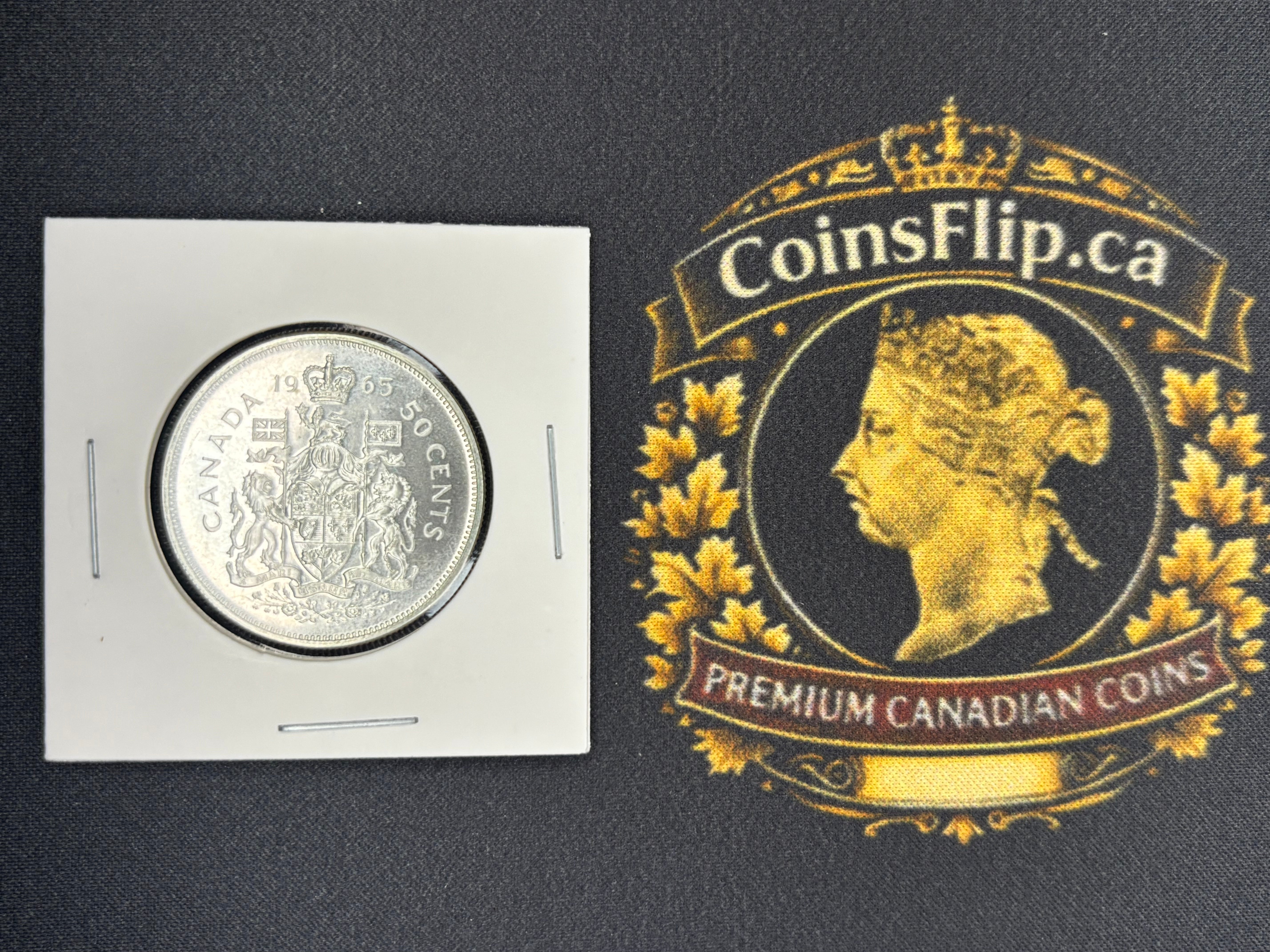 Canada Silver Coin - 50 cents - 1965 UNC
