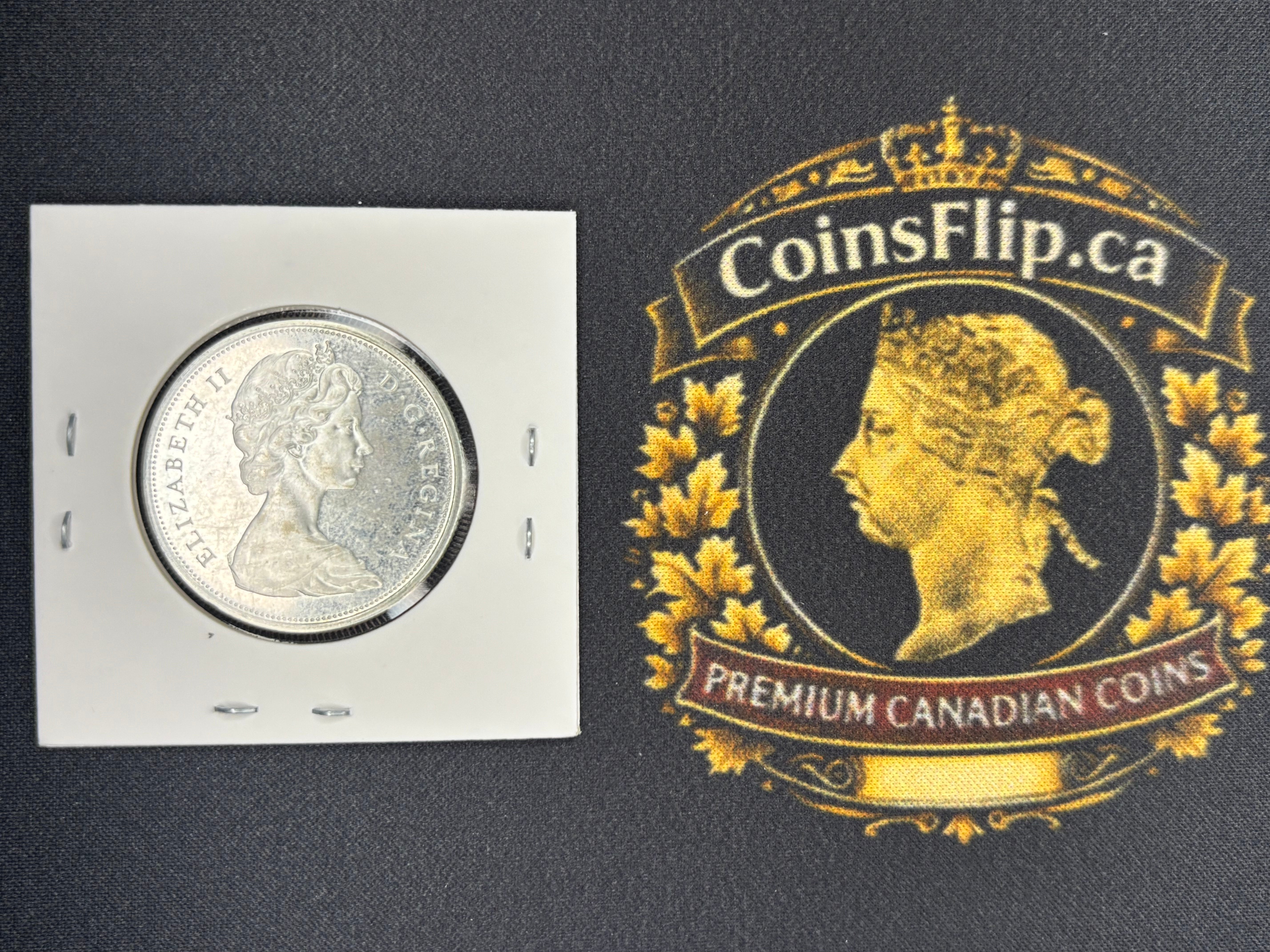 Canada Silver Coin - 50 cents - 1965 UNC