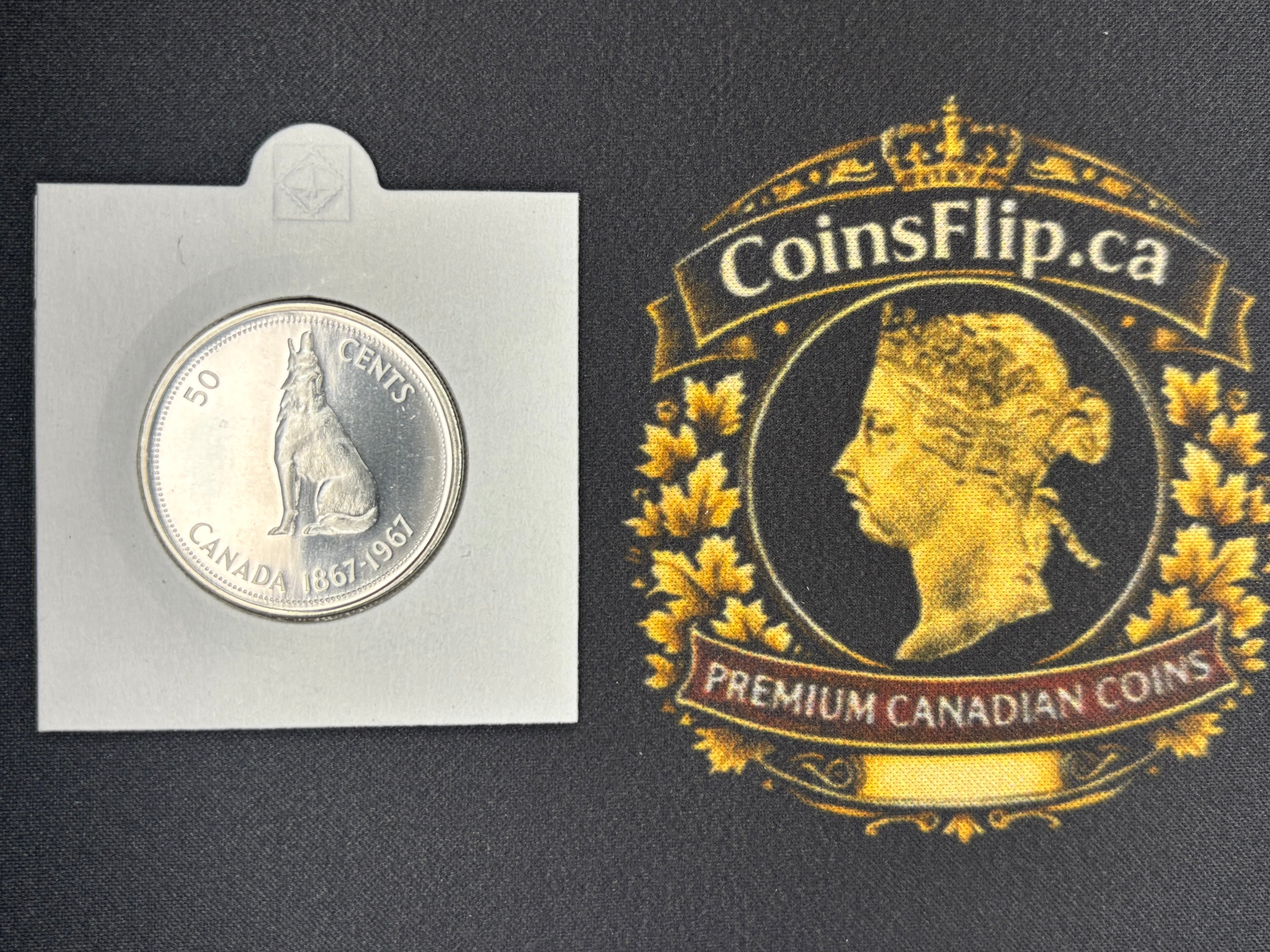 Canada Silver Coin - 50 cents - 1967 PL
