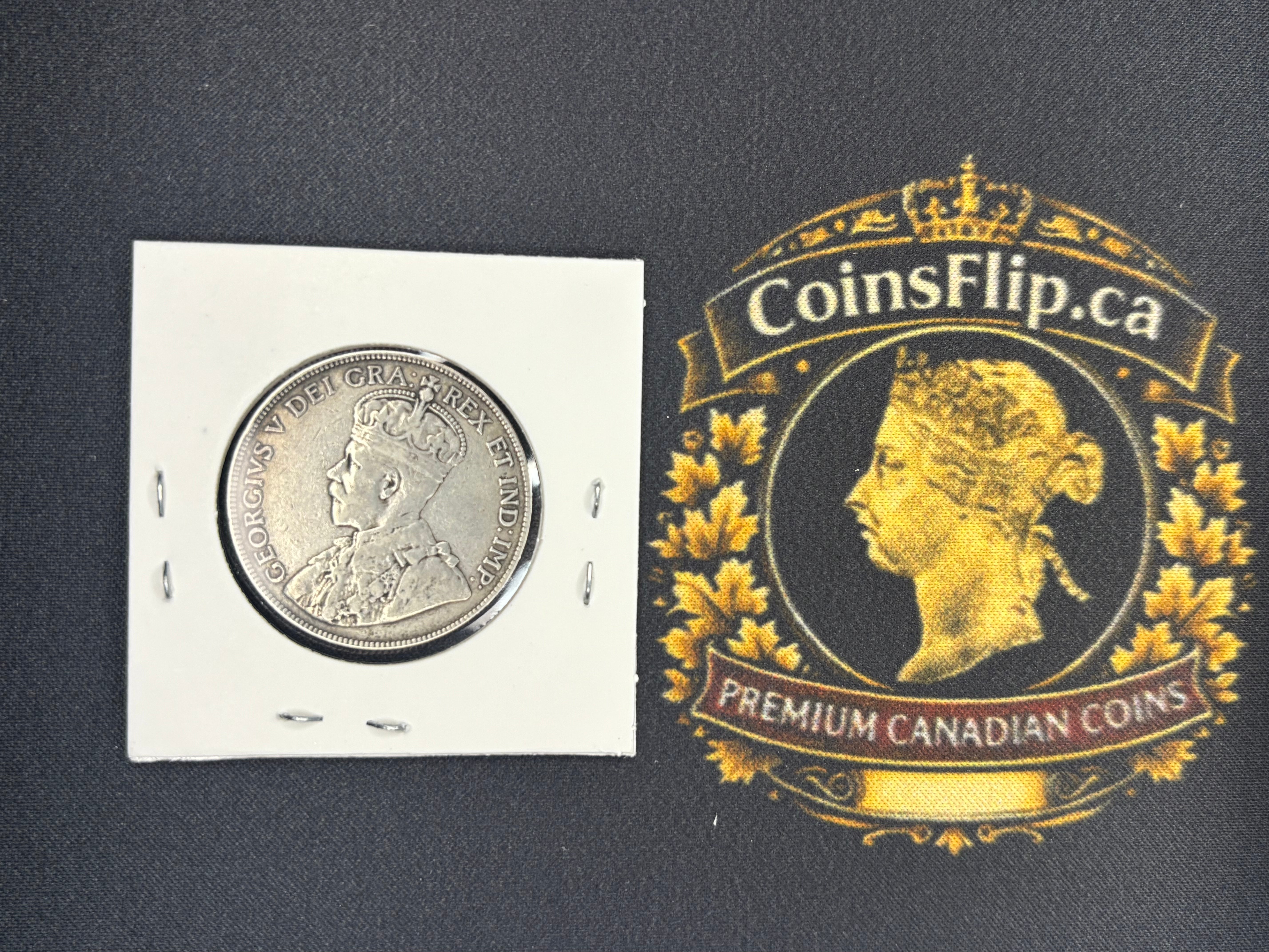 Canada Silver Coin - 50 cents - 1918