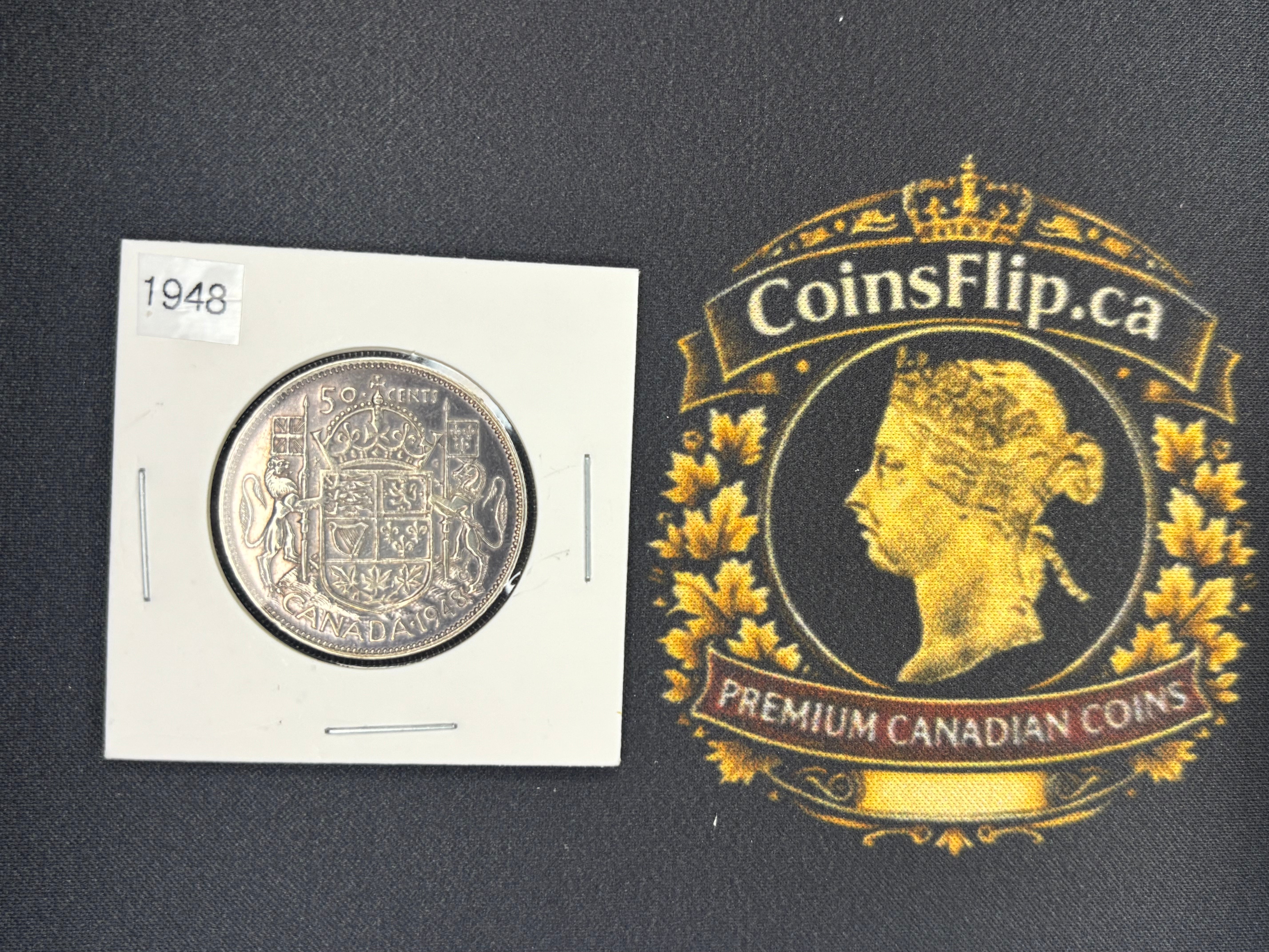 Canada Silver Coin - 50 cents - 1948