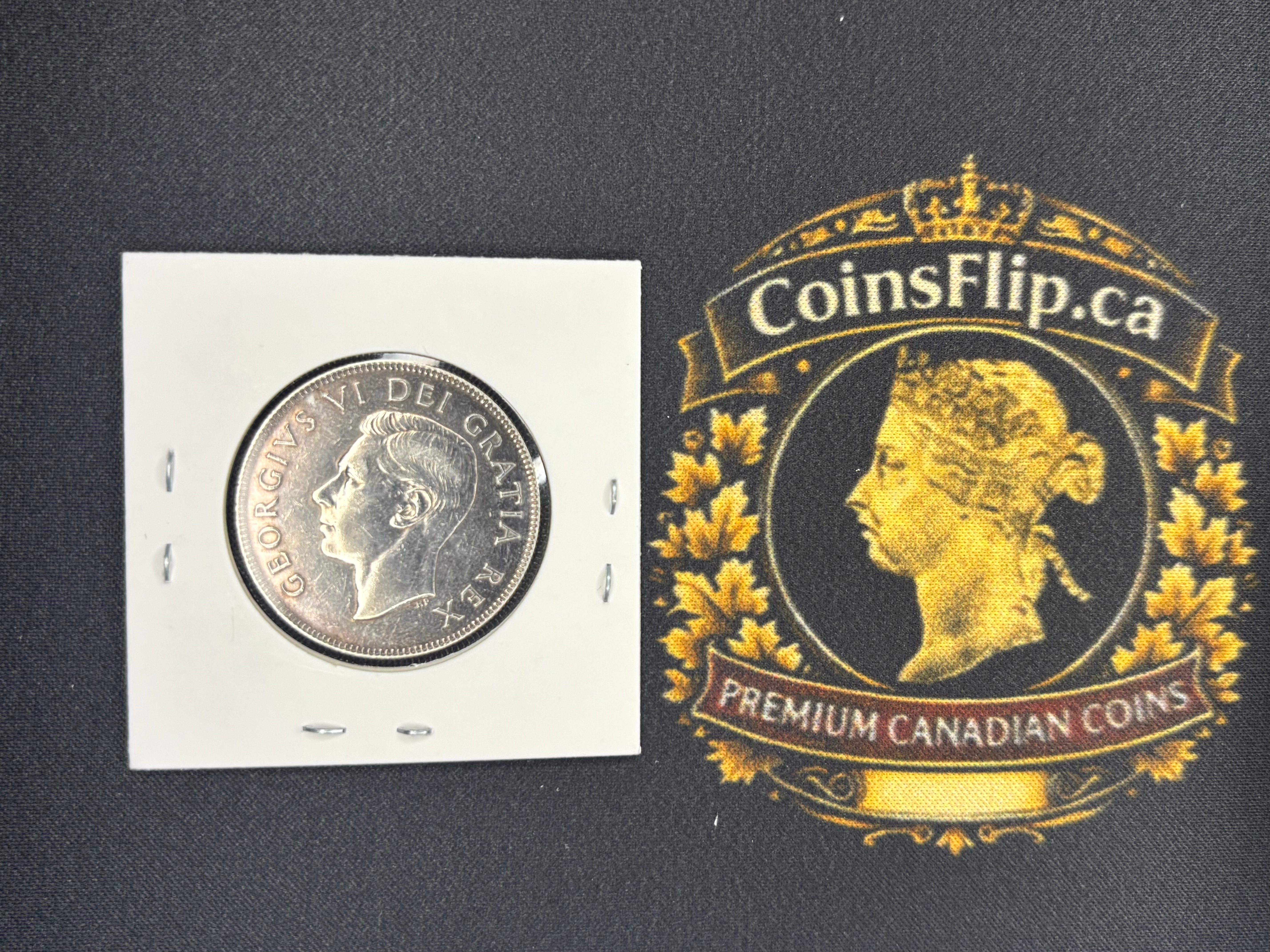 Canada Silver Coin - 50 cents - 1948