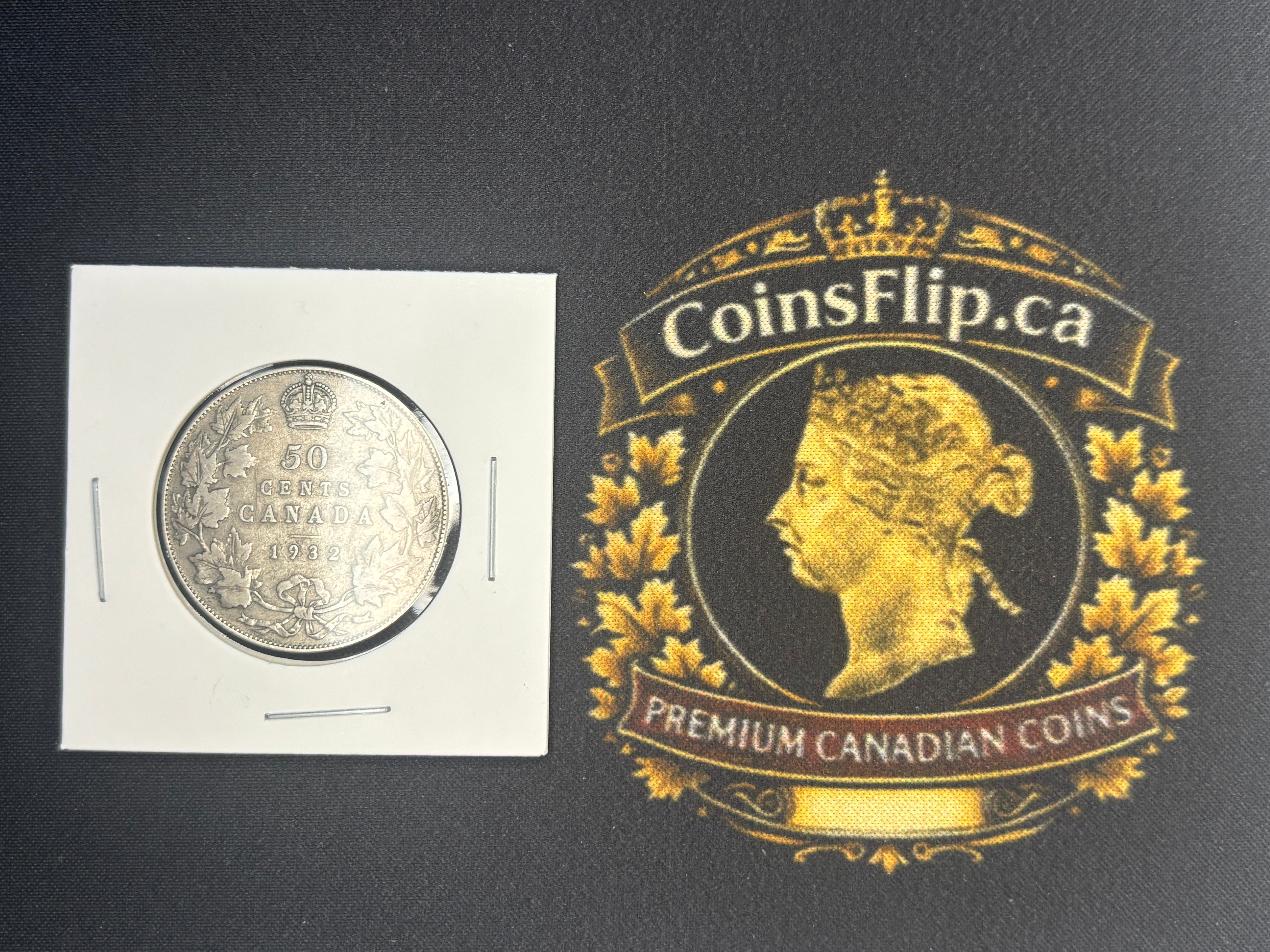 Canada Silver Coin - 50 cents - 1932