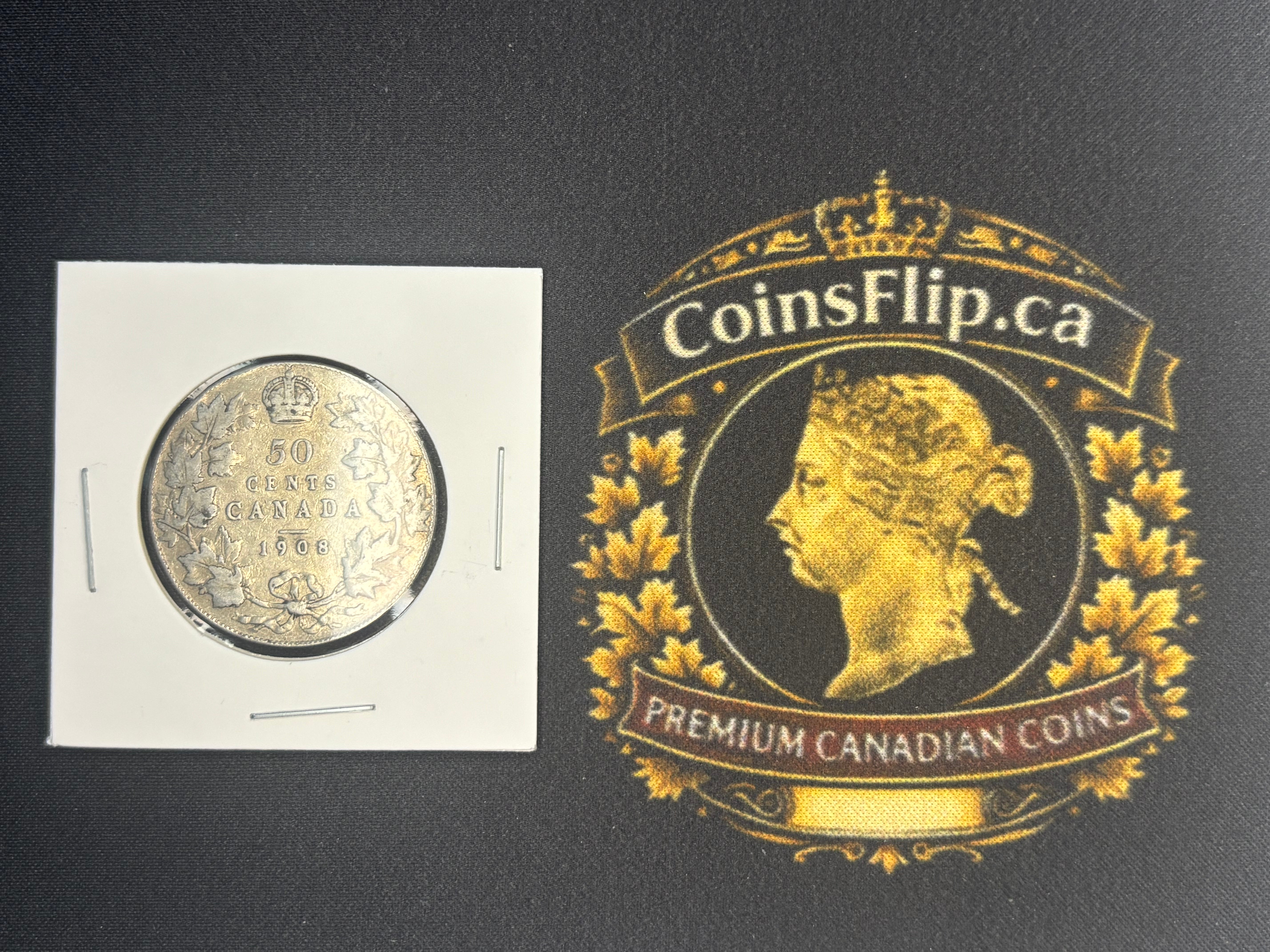 Canada Silver Coin - 50 cents - 1908