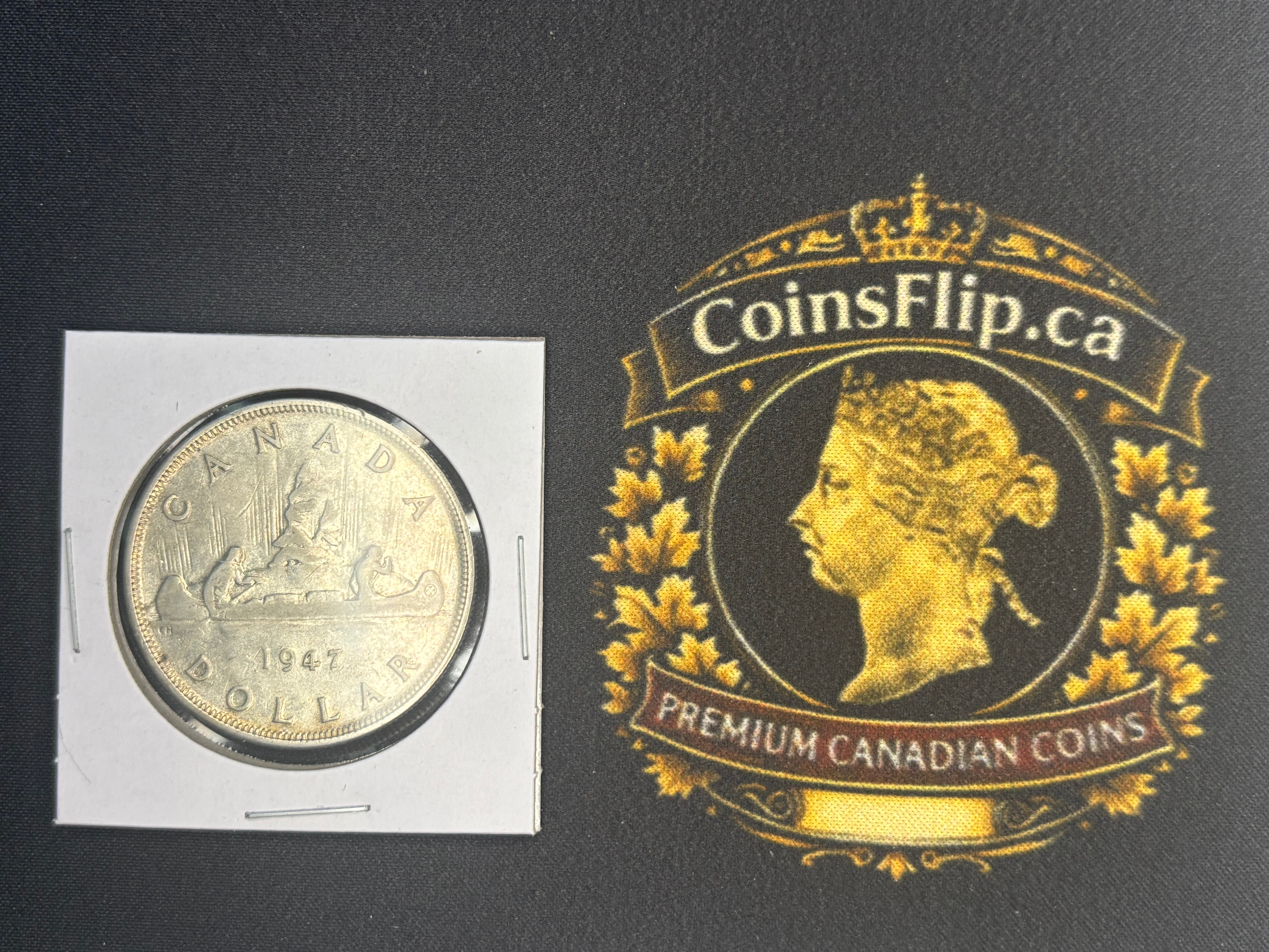 Canadian Silver Coin - Dollars - 1947