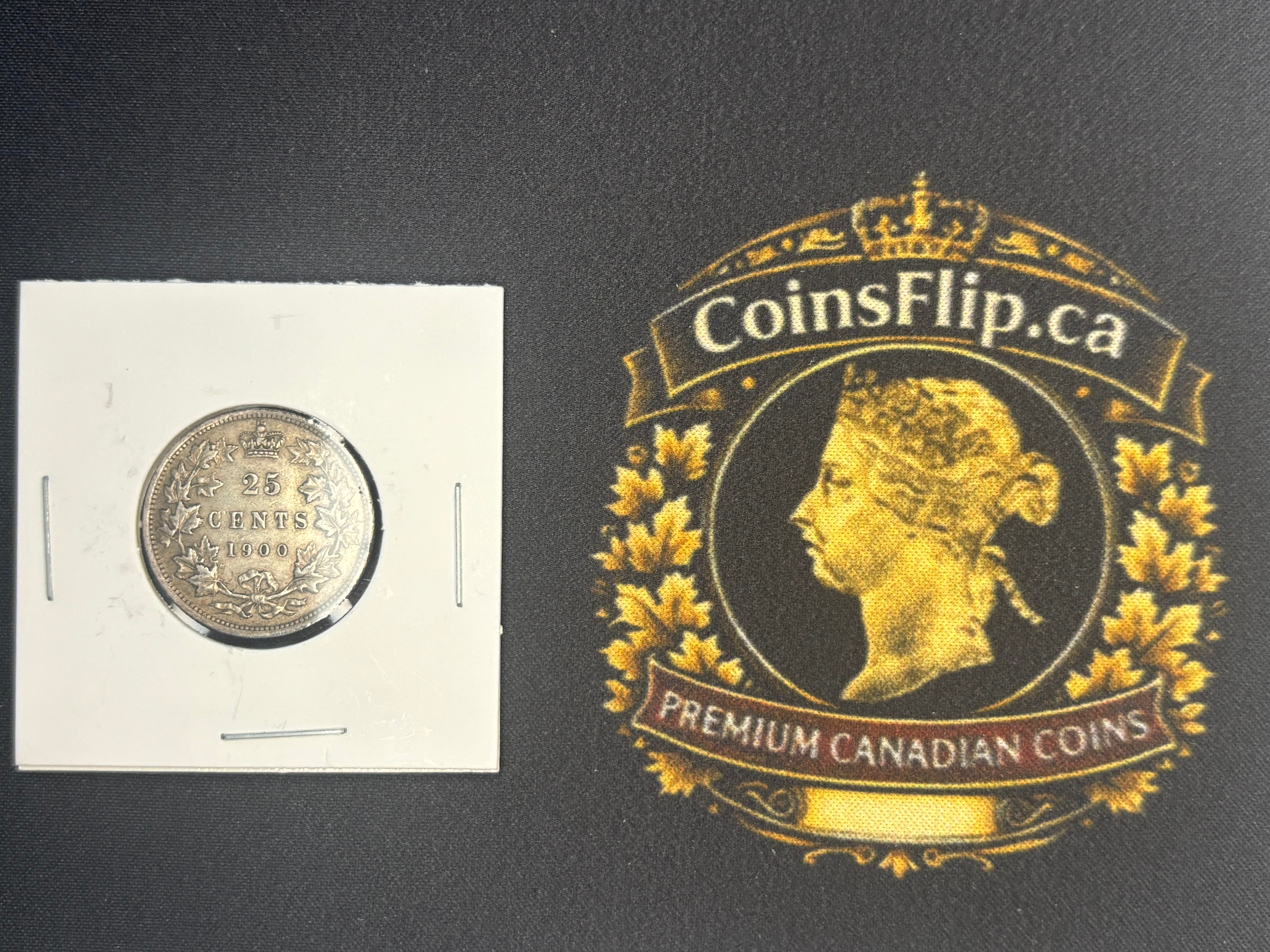 Canadian Silver Coin - 25 cents - 1900