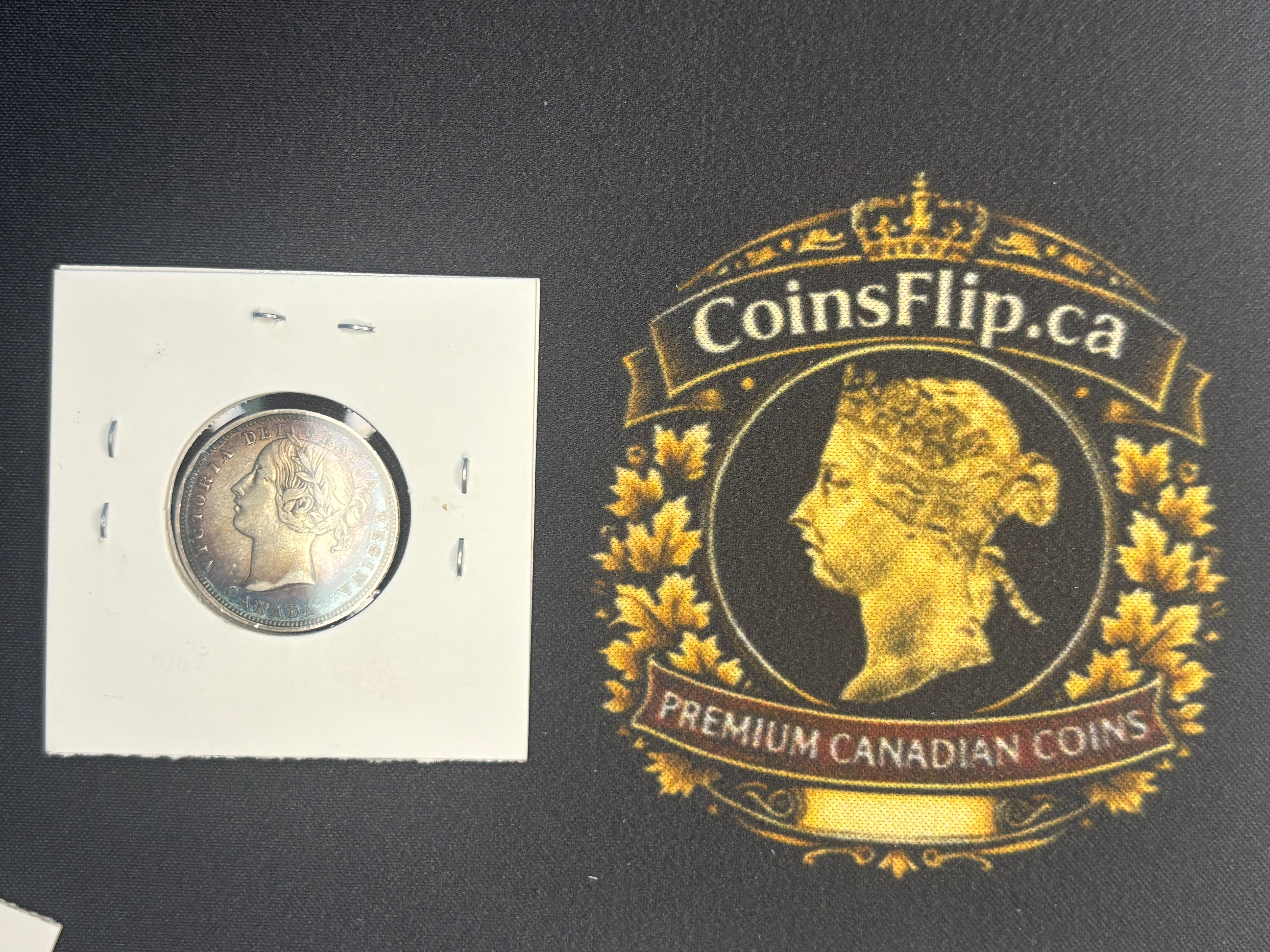Canadian Silver Coin - 20 cents - 1858