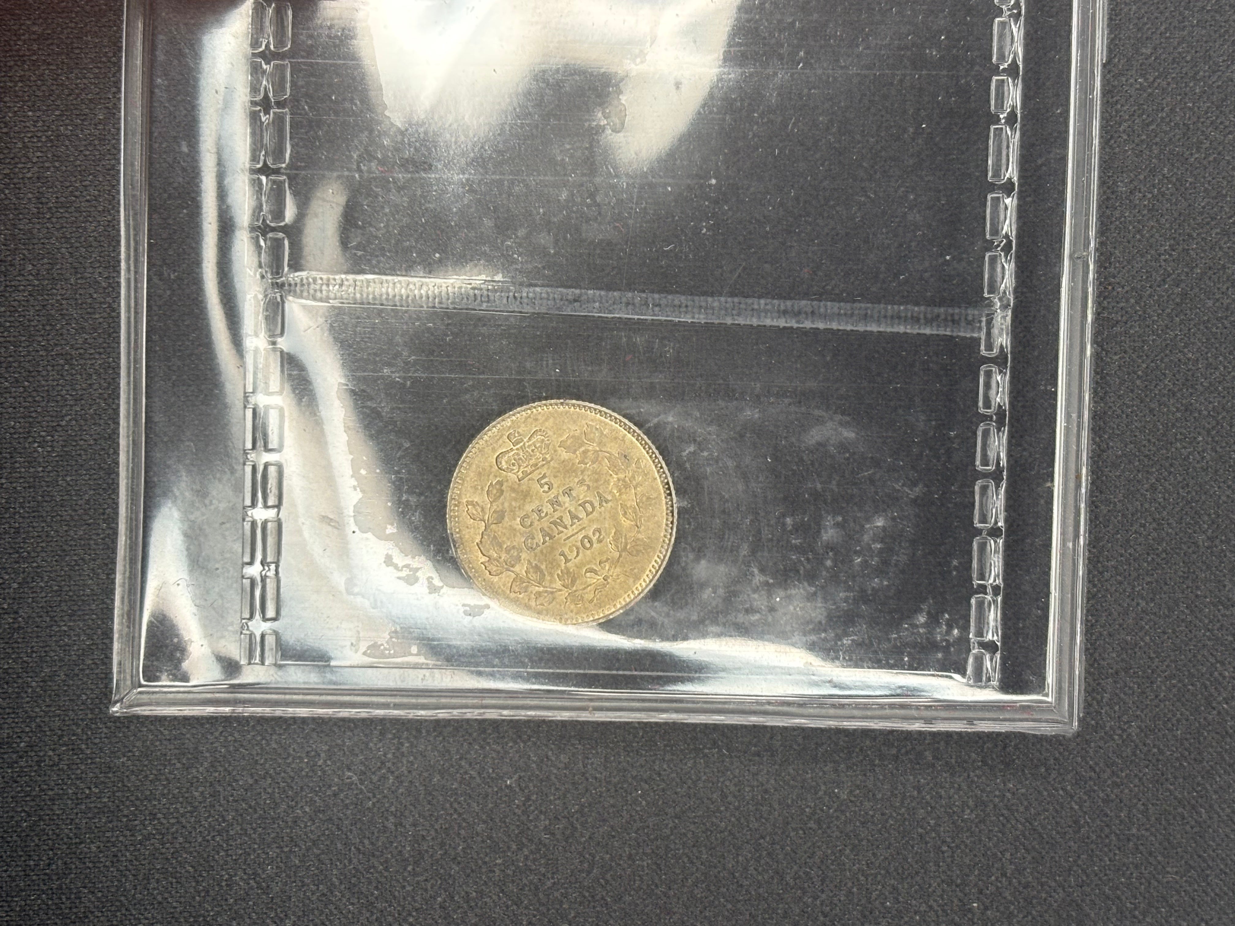 Canada Silver Coin - 5 cents - 1902 ICCS MS60