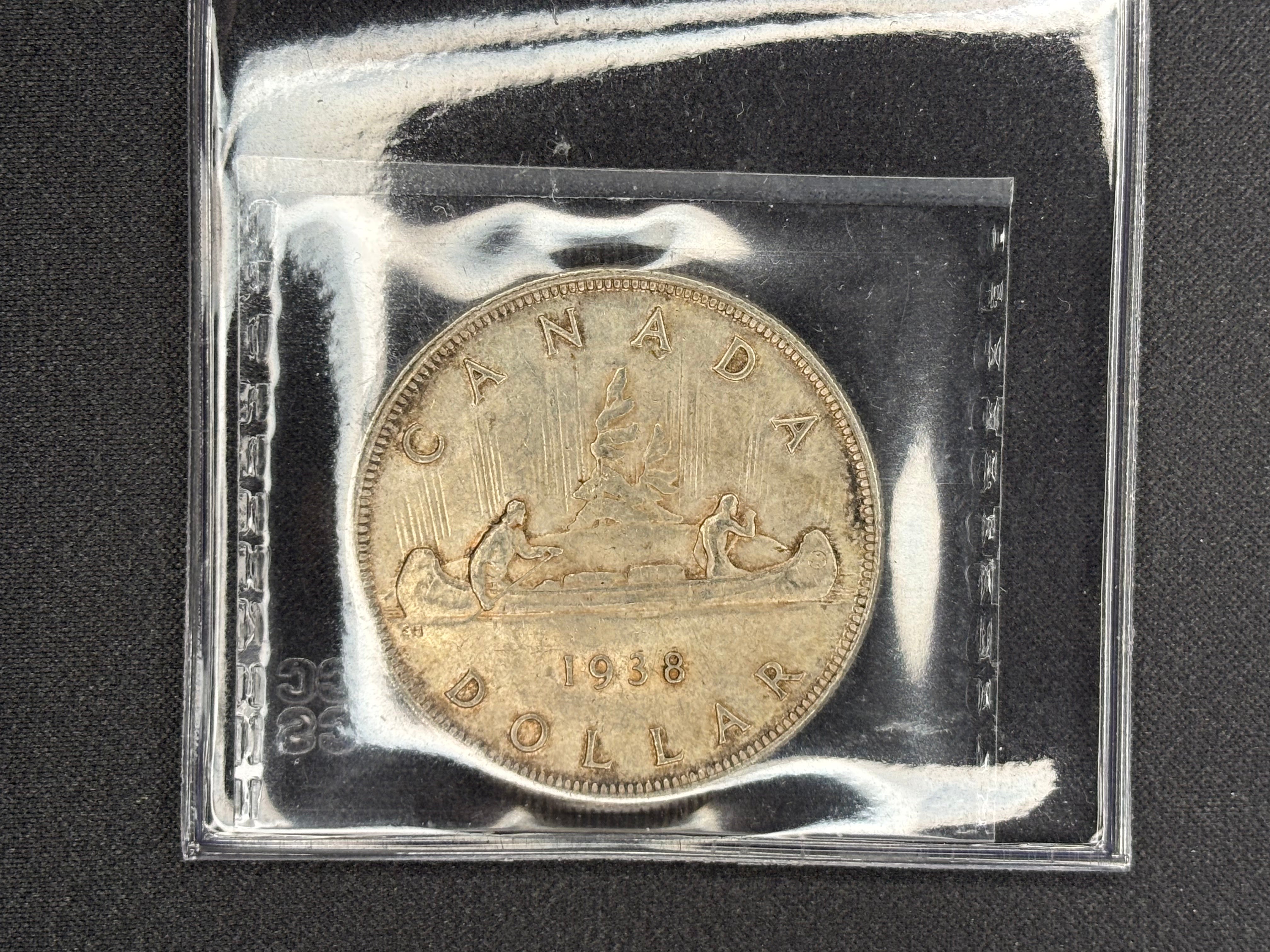 Canadian Silver Coin - Dollar - 1938 - MS62 CCCS