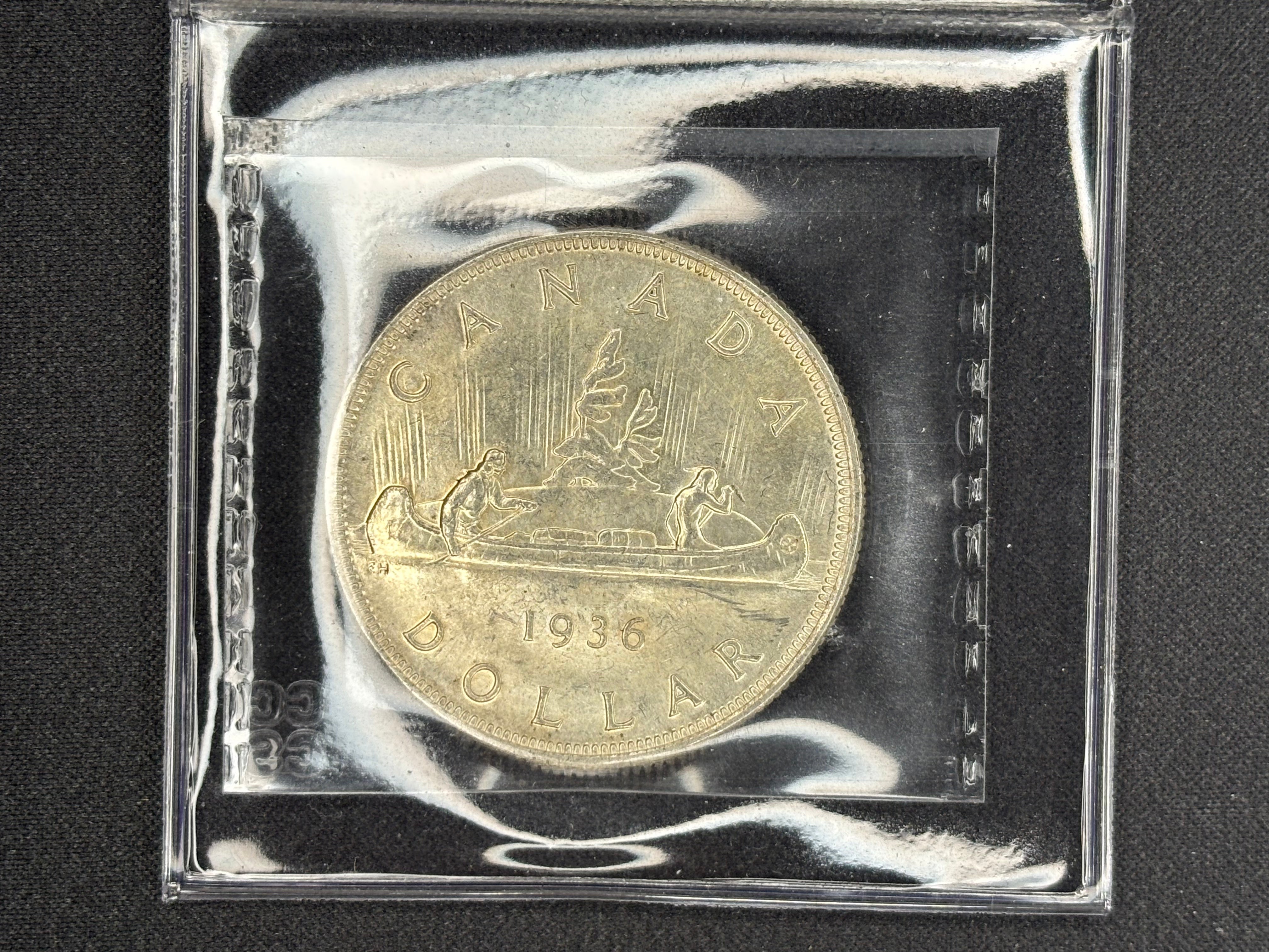 Canadian Silver Coin - Dollars - 1936 - MS62 CCCS