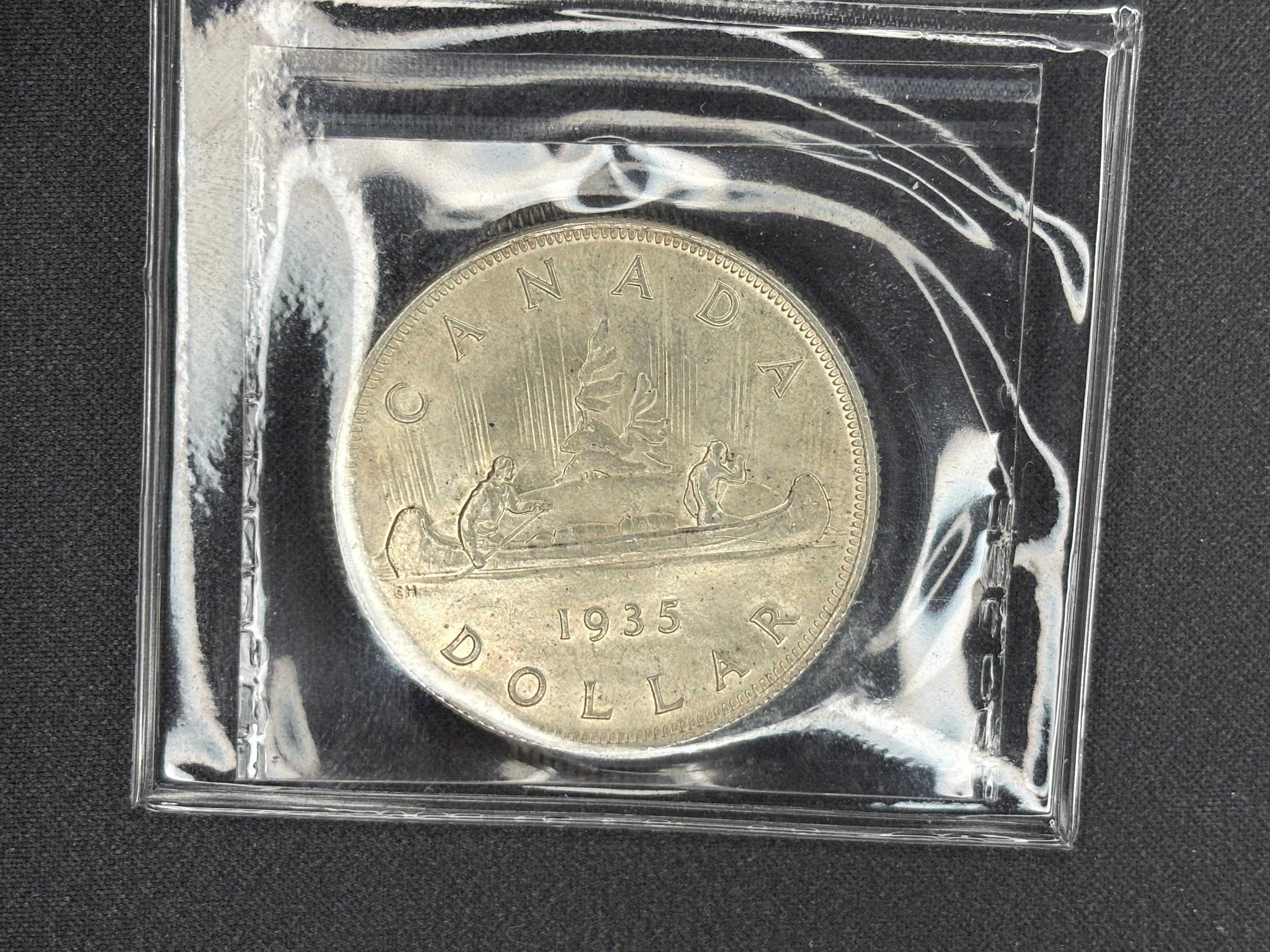 Canadian Silver Coin - Dollar - 1935 DoubleVoyager - MS65 ICCS