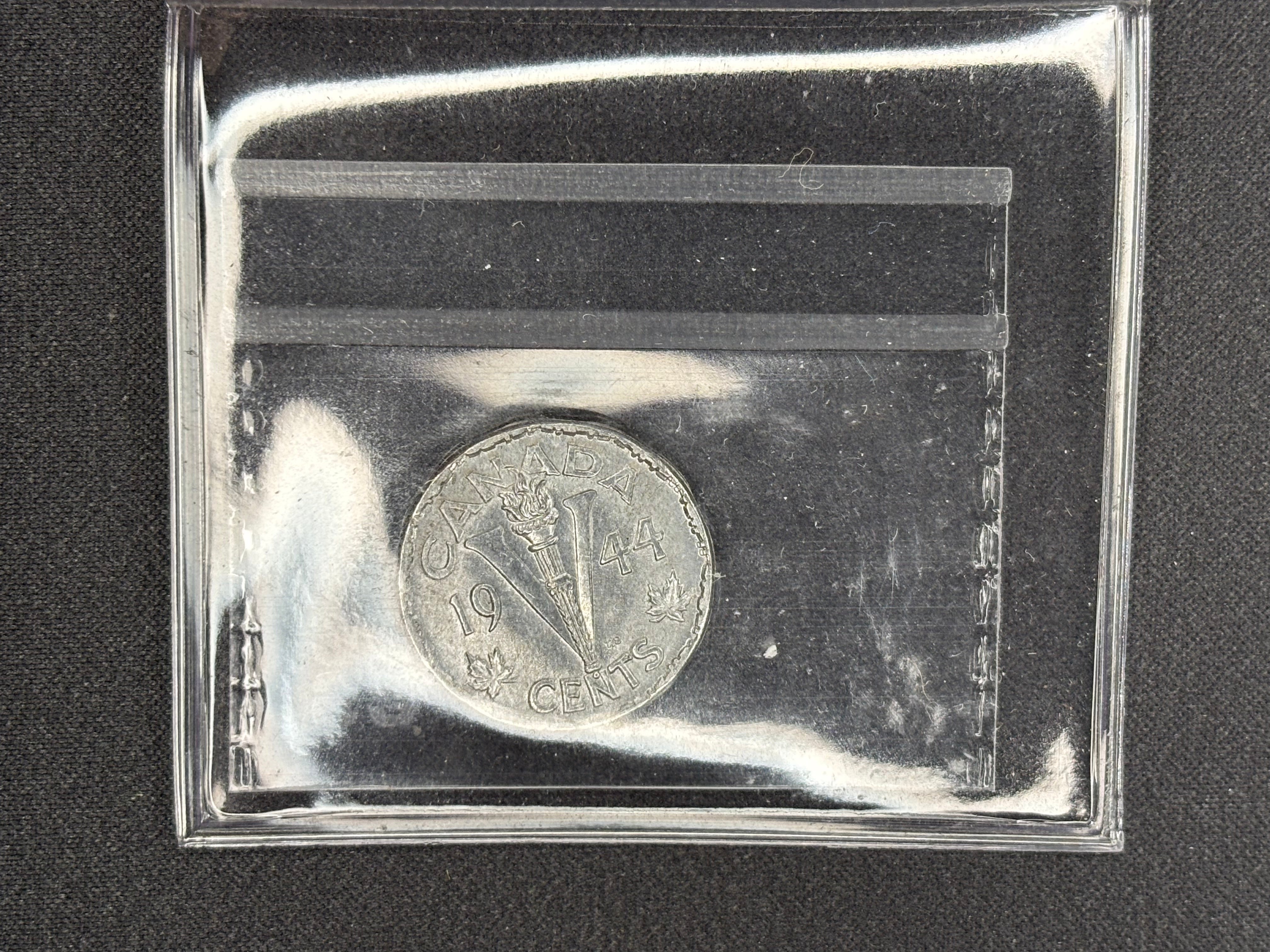 Canadian Nickel Coin - 5 cents - 1944 MS65 CCCS