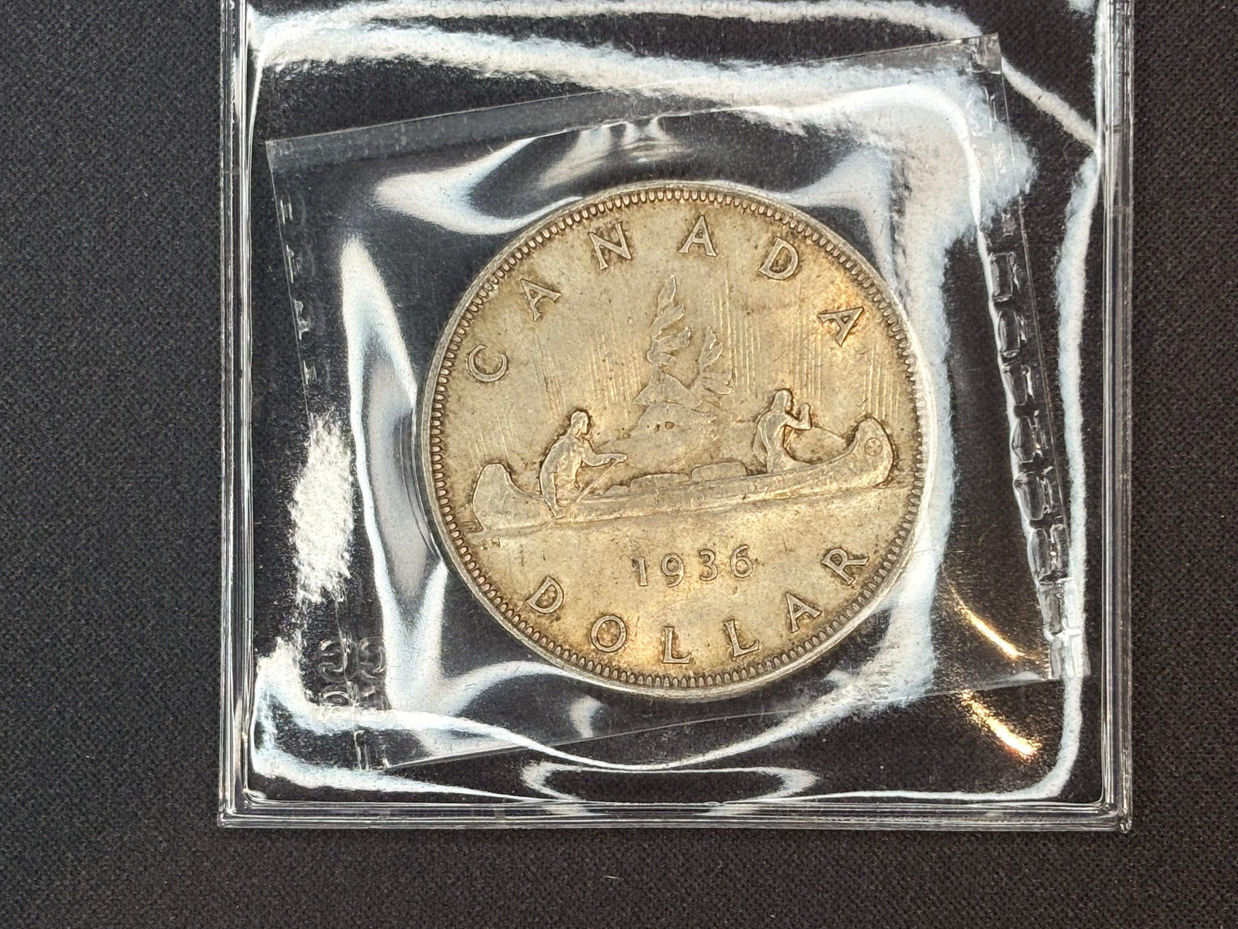 Canadian Silver Coin - Dollars - 1936 - MS62 CCCS