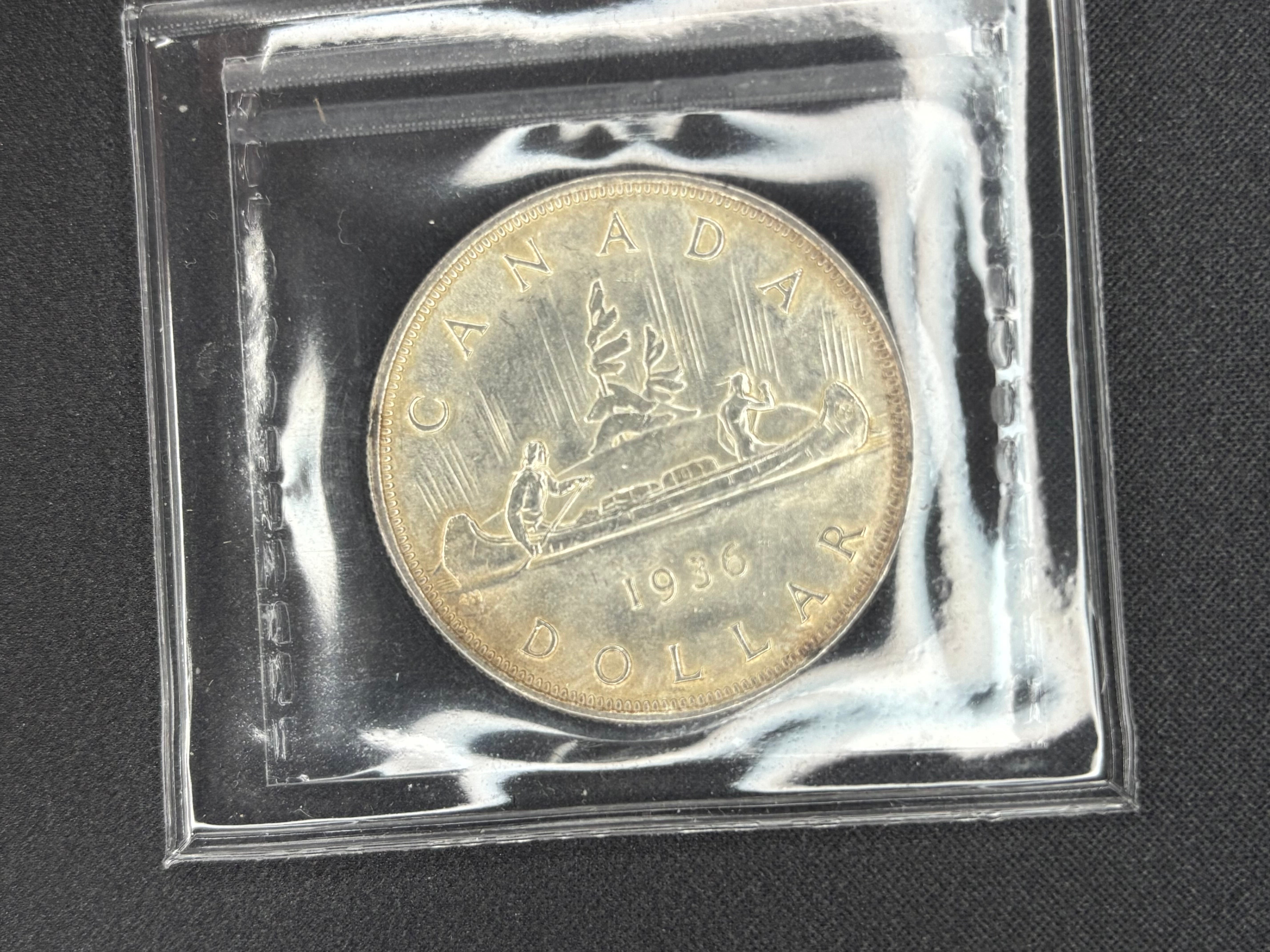 Canadian Silver Coin - Dollars - 1936 MS63 ICCS