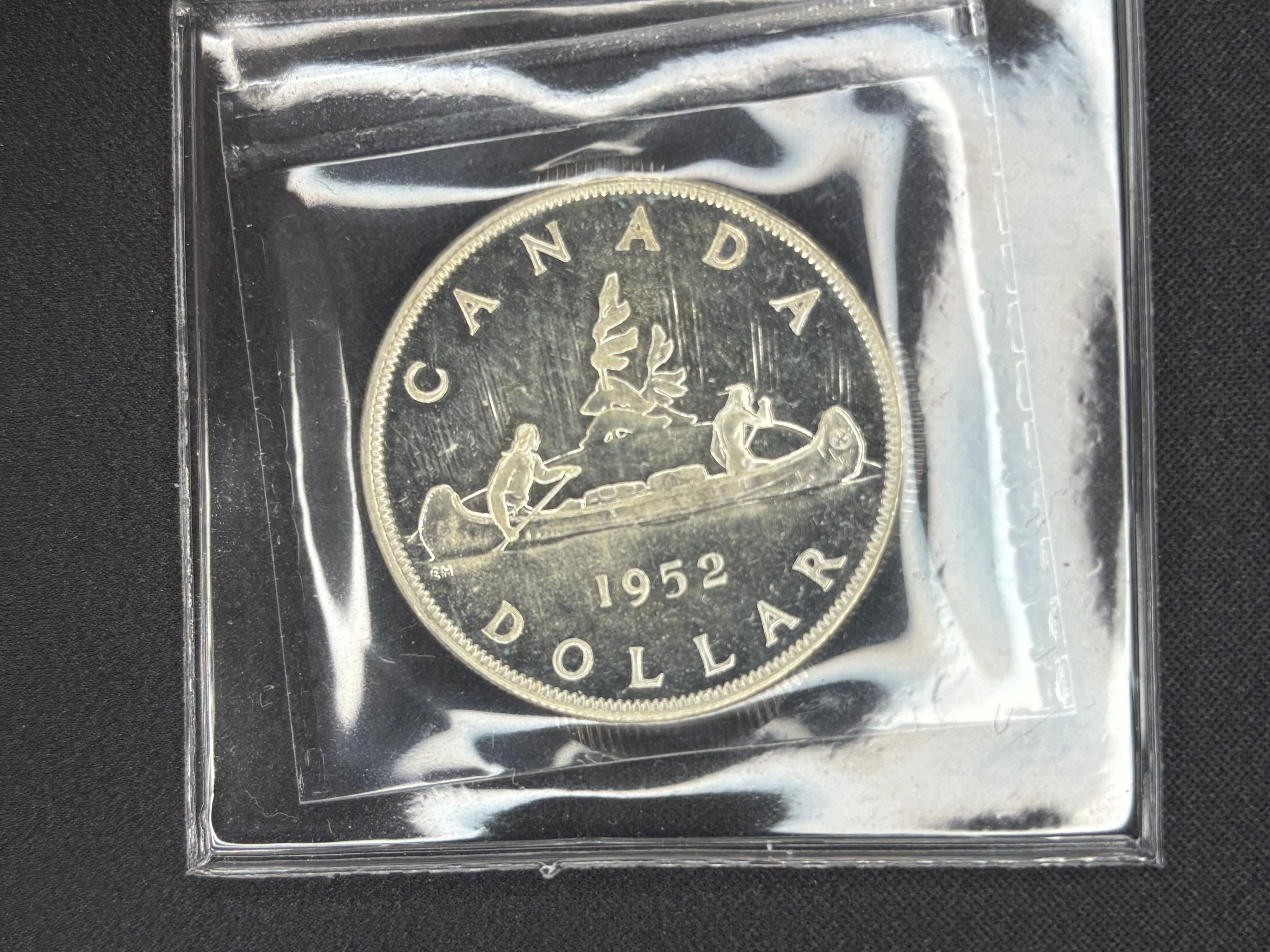 Canadian Silver Coin - Dollars - 1952 NWL PL65 ICCS