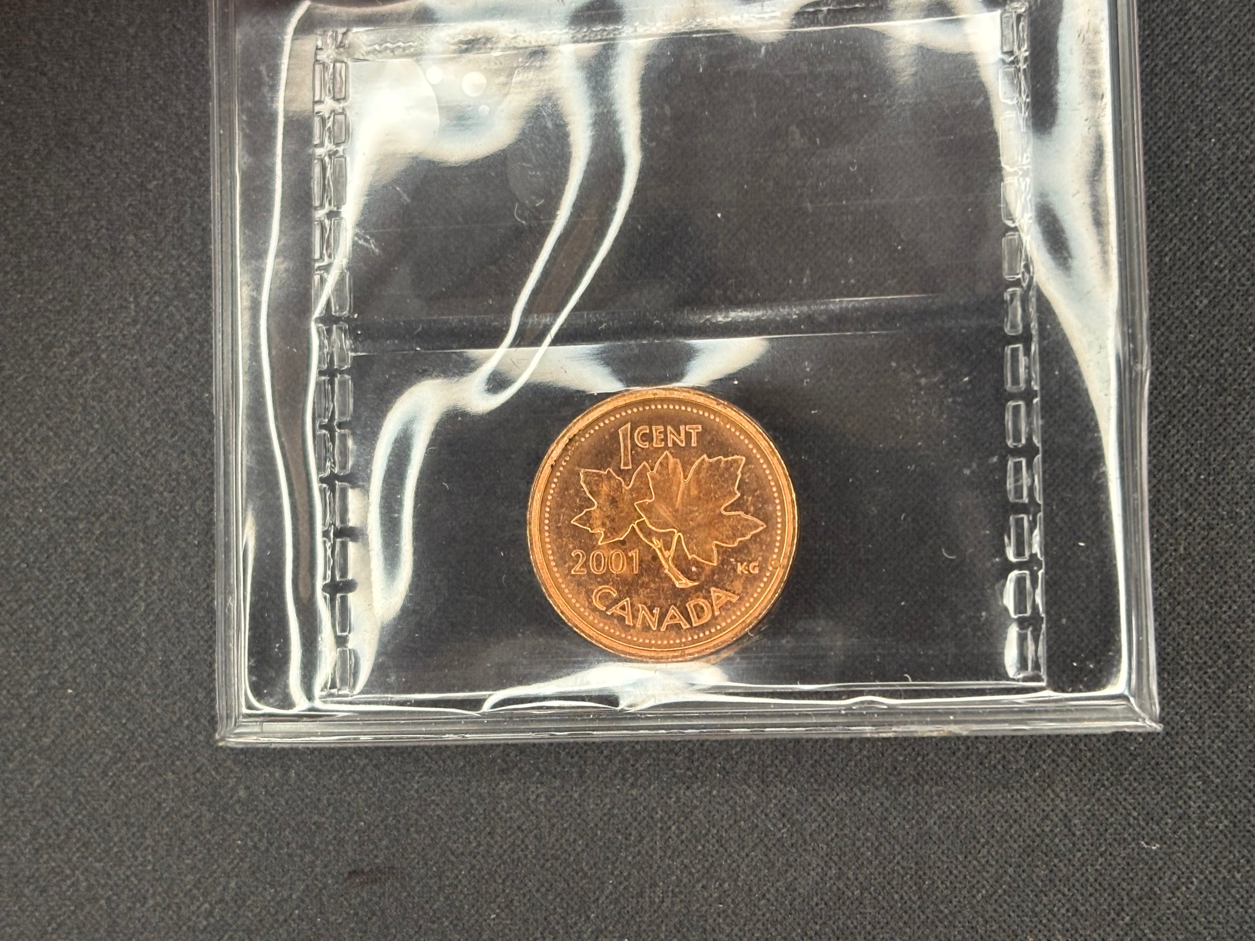 Canadian Coin - Penny - 2001 Red  MS66 ICCS