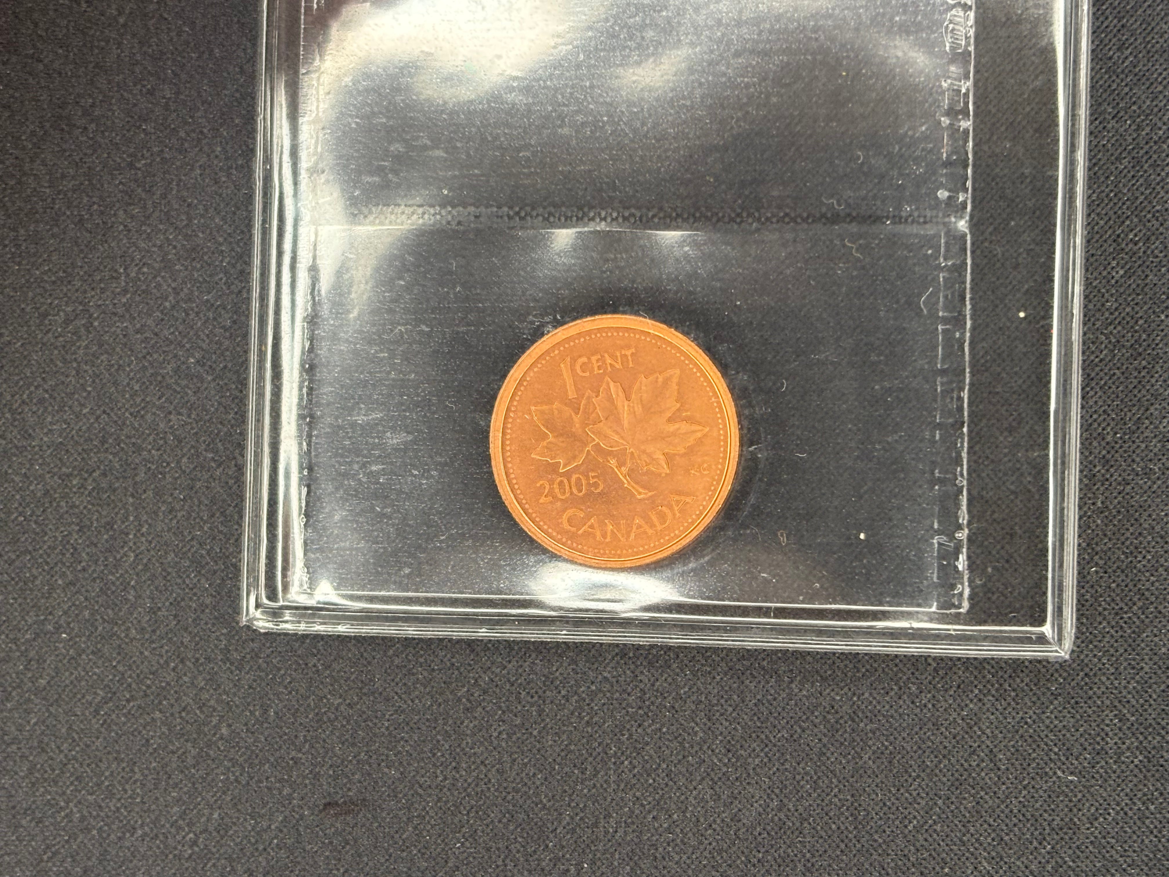 Canadian Coin - Penny - 2005 Red  MS66 ICCS