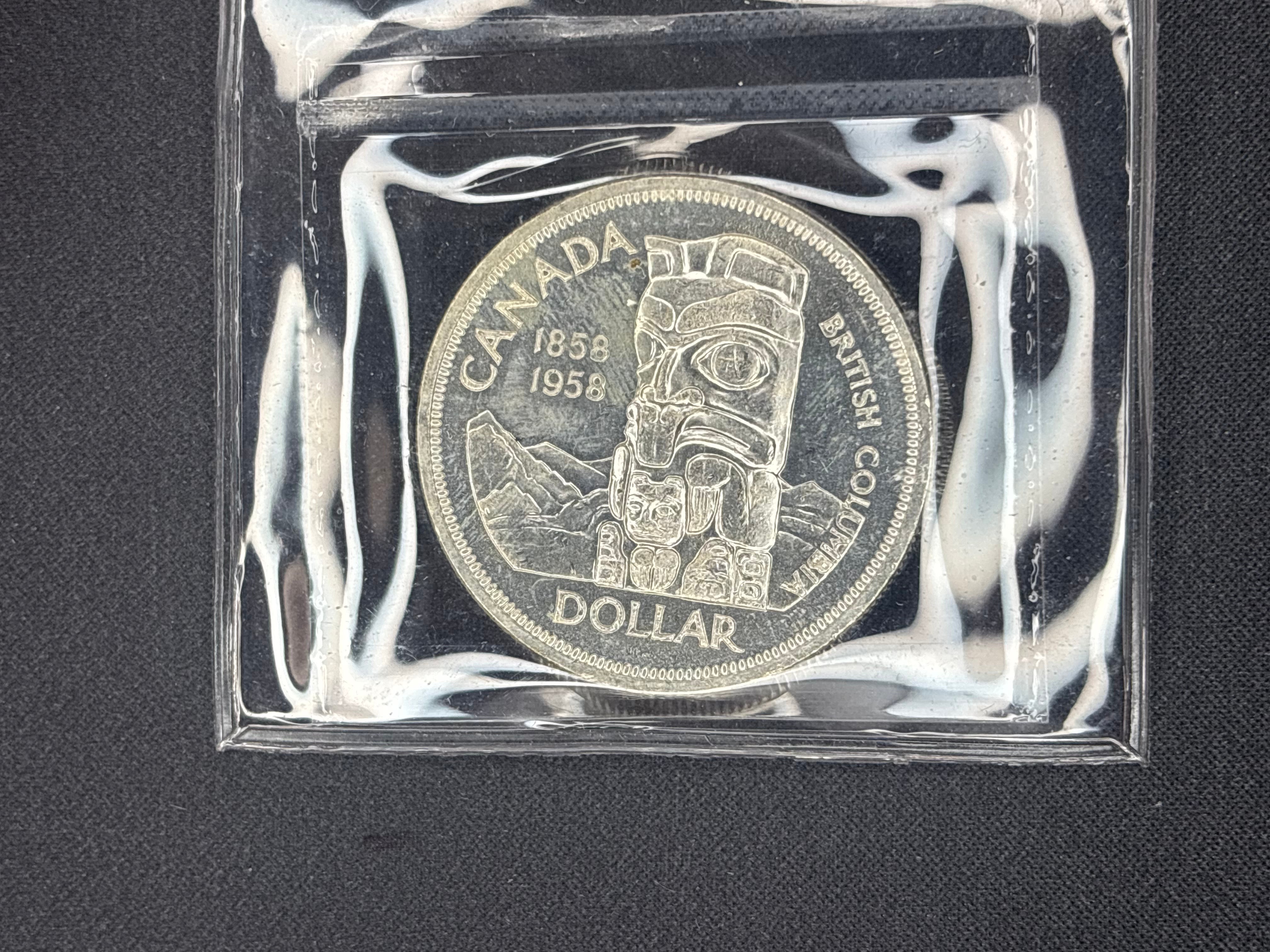 Canadian Silver Coin - Dollar - 1958 MS63 ICCS