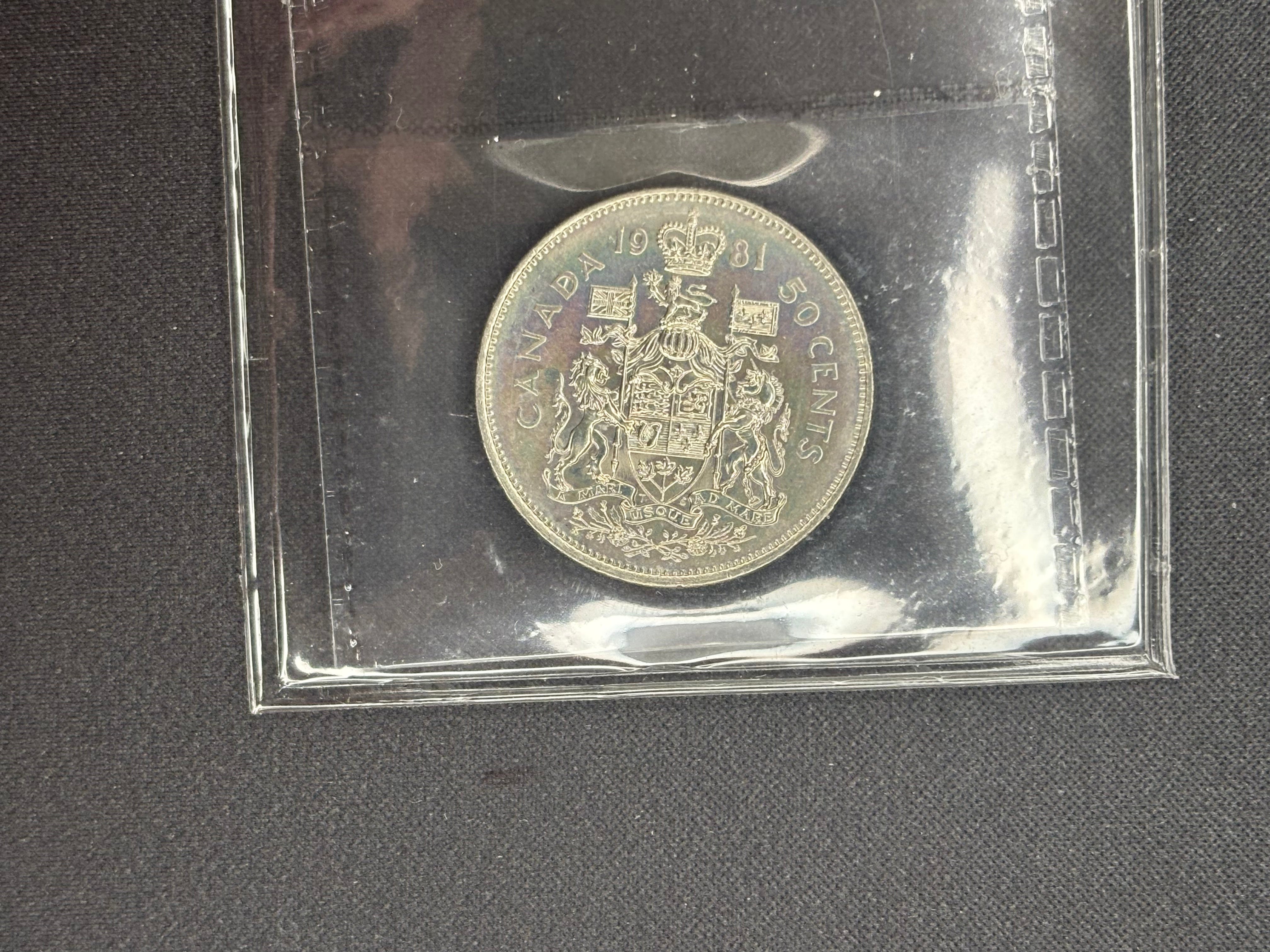 Canadian Coin - 50 cents - 1981 MS64