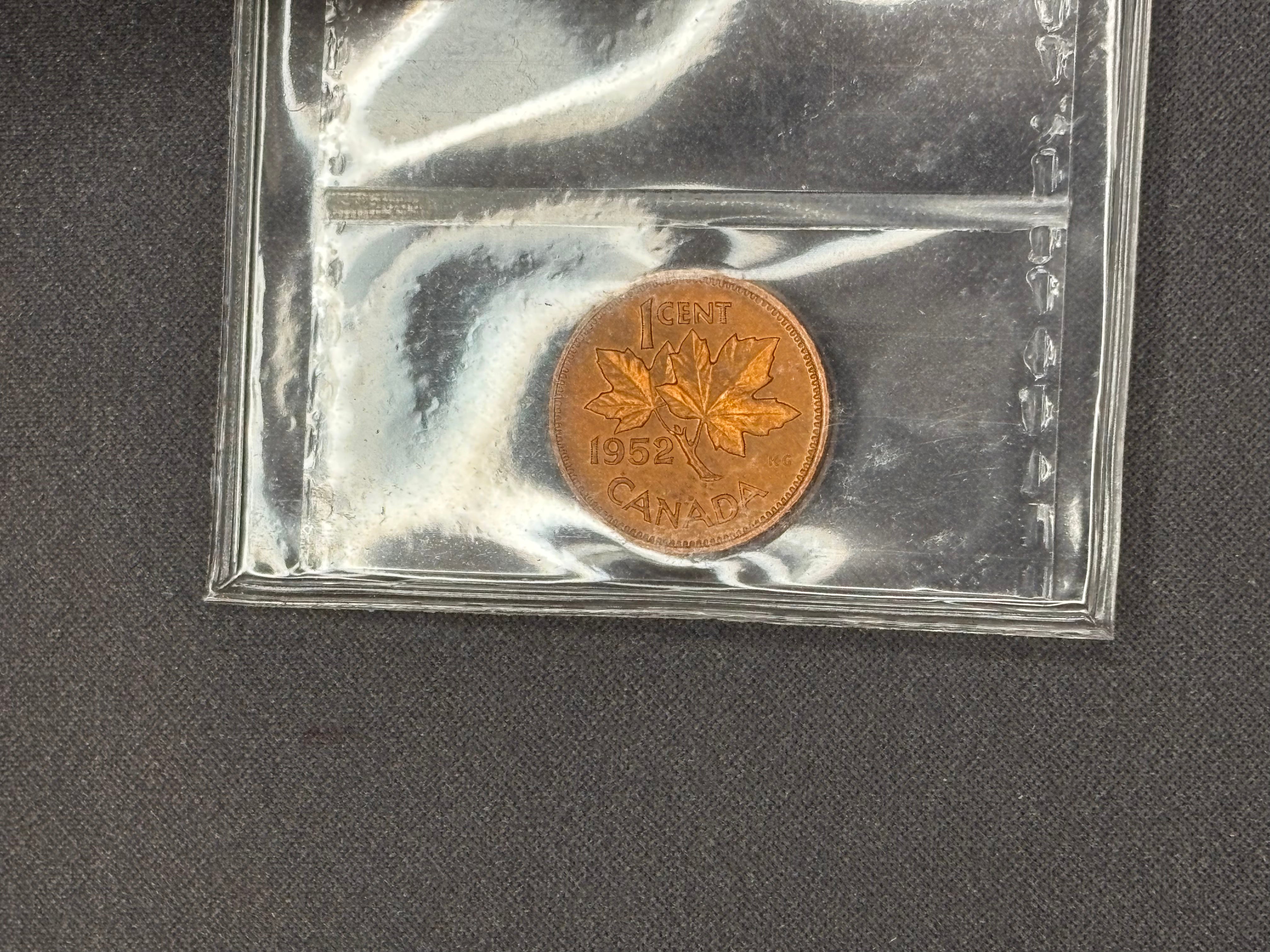 Canadian Coin - Penny - 1952 Red MS66 ICCS