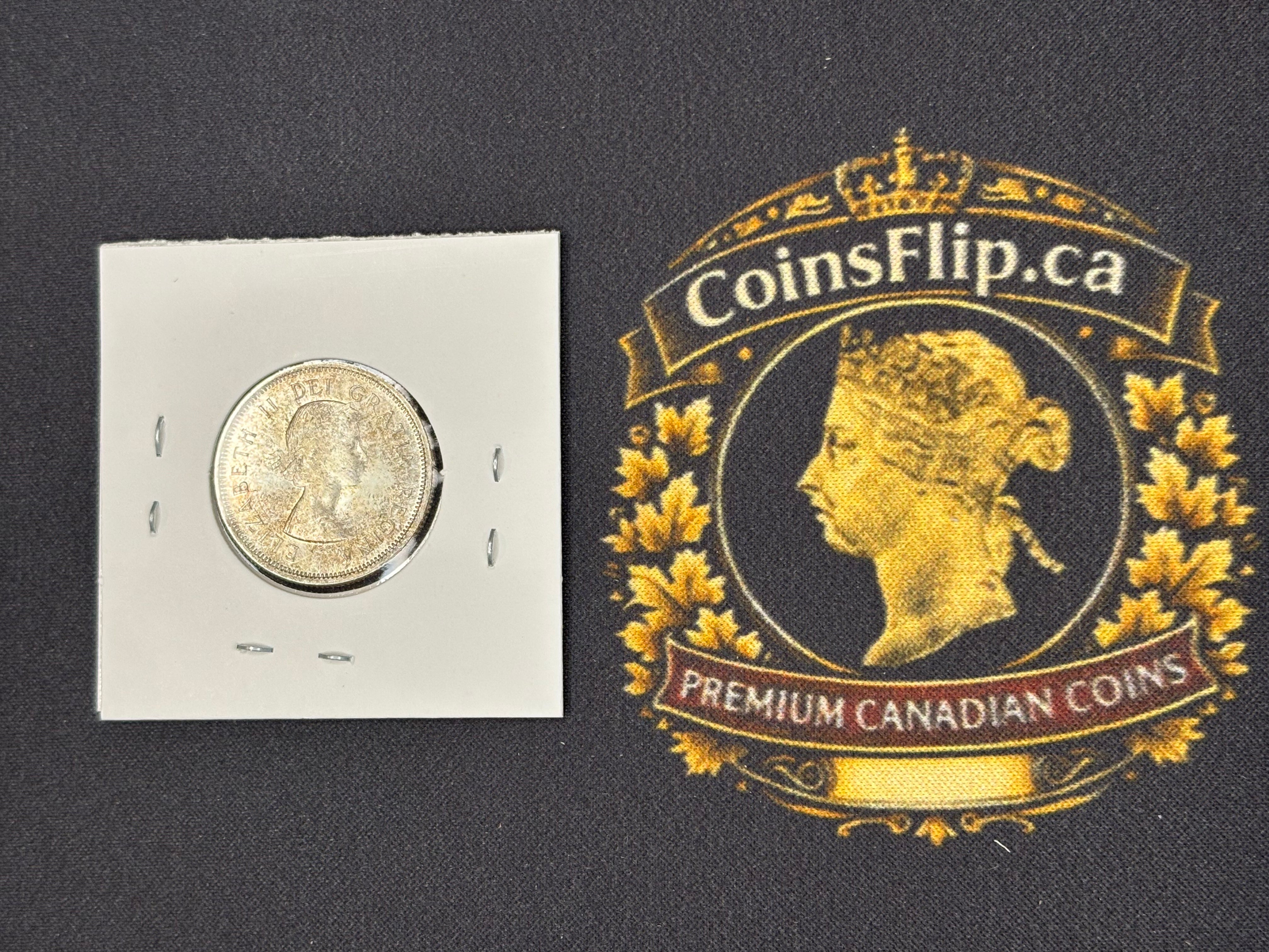 Canadian Silver Coin - 25 cents - 1964 MS63