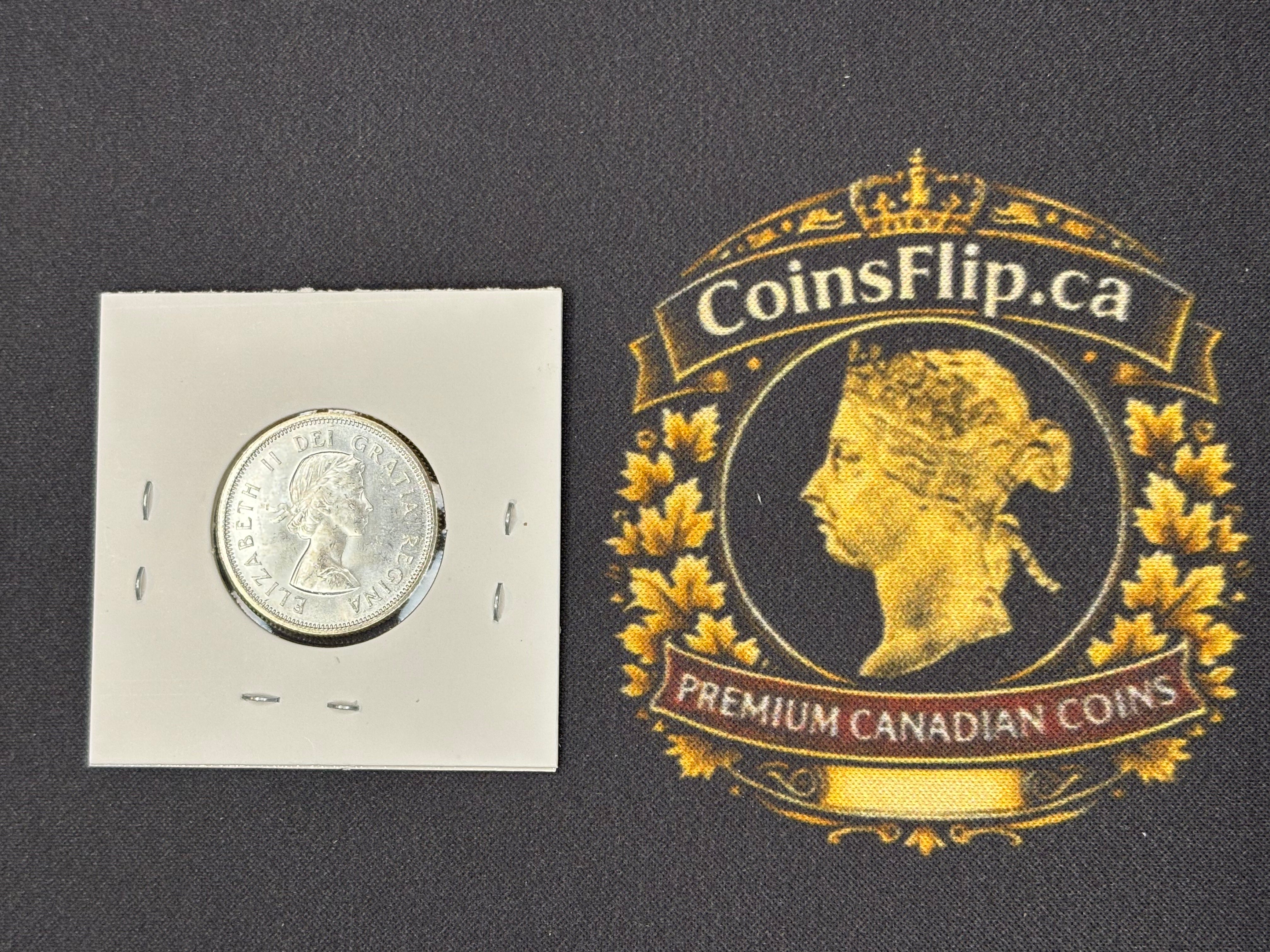 Canadian Silver Coin - 25 cents - 1960 MS63