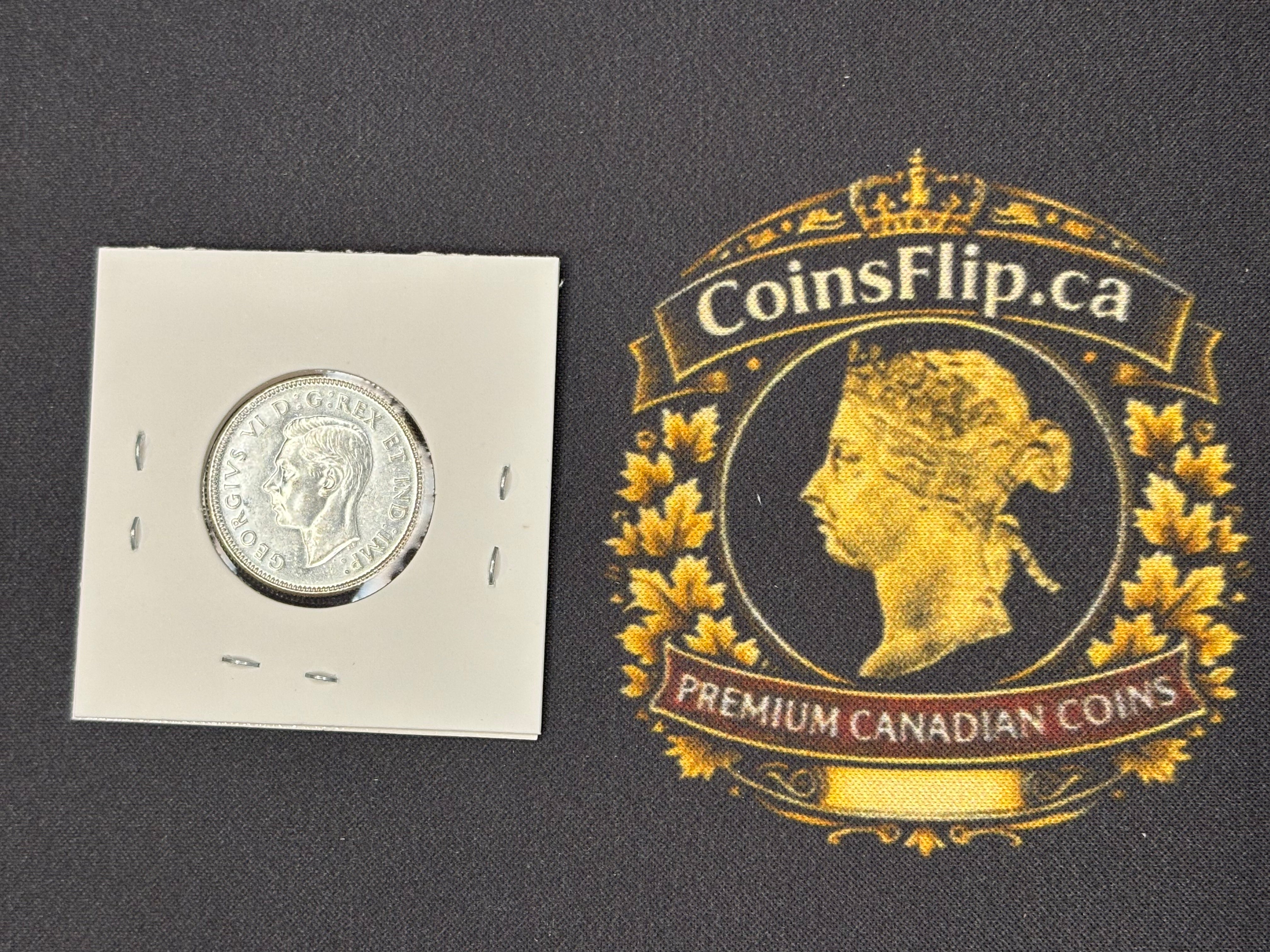 Canadian Silver Coin - 25 cents - 1946