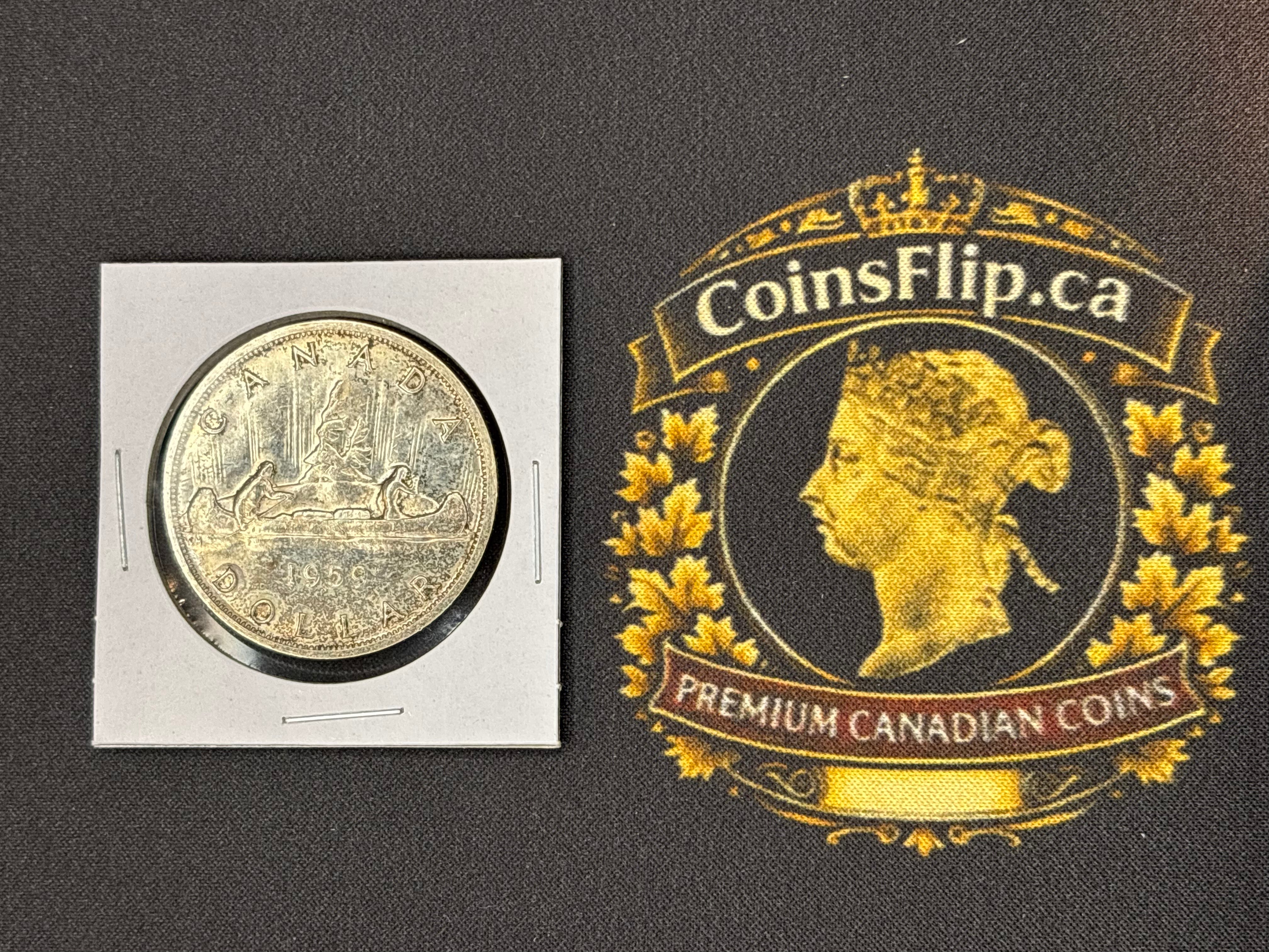 Canadian Silver Coin - Dollar - 1959