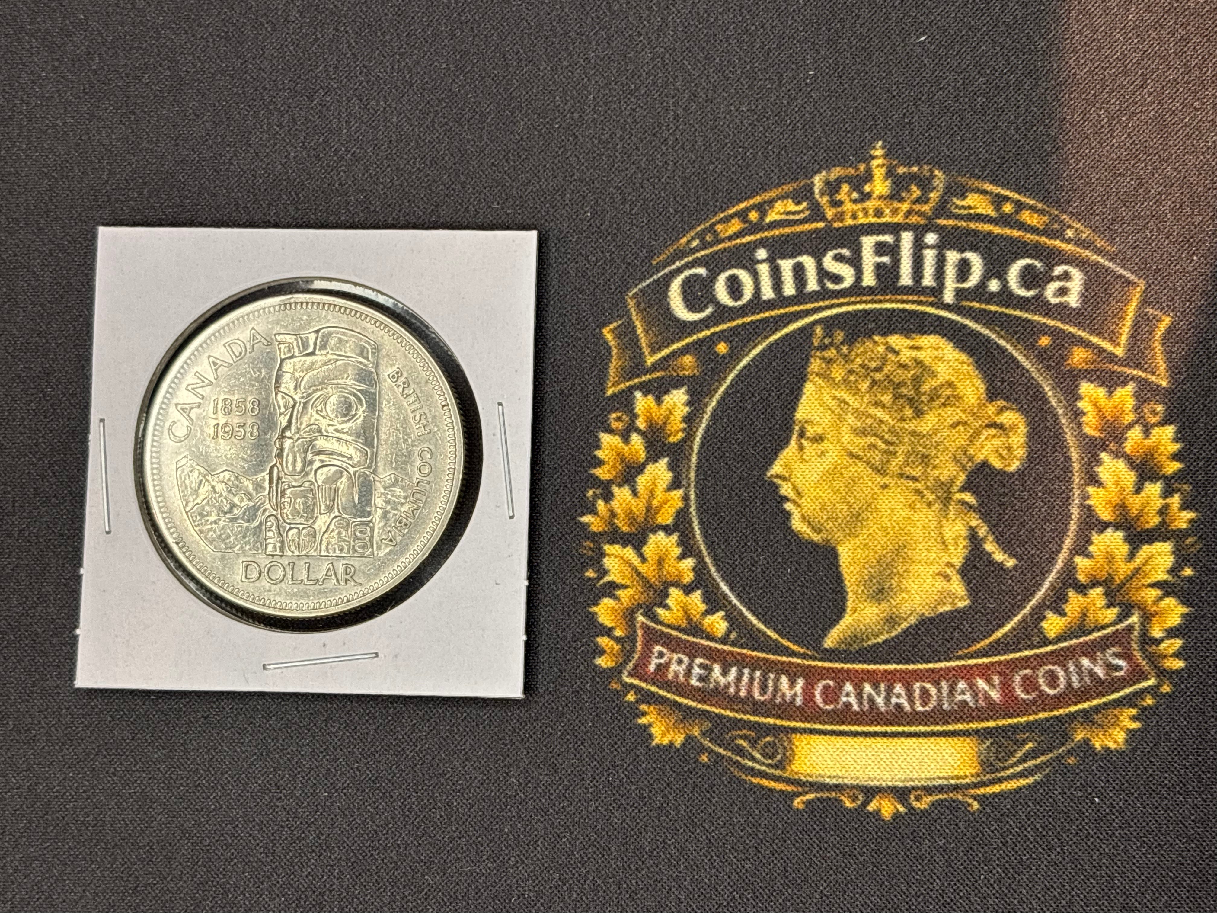 Canadian Silver Coin - Dollar - 1958 (Death dollar)