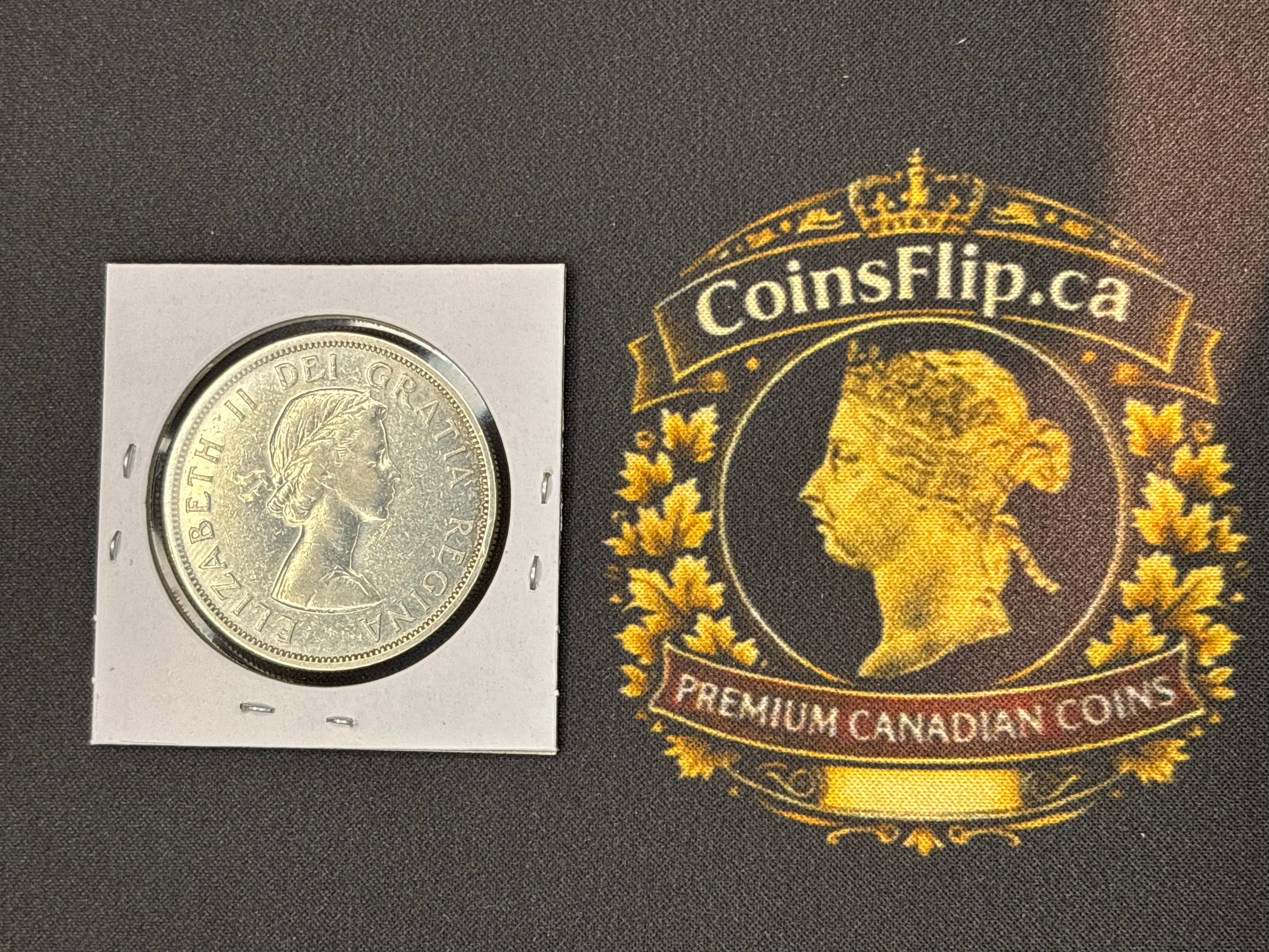 Canadian Silver Coin - Dollar - 1958 (Death dollar)
