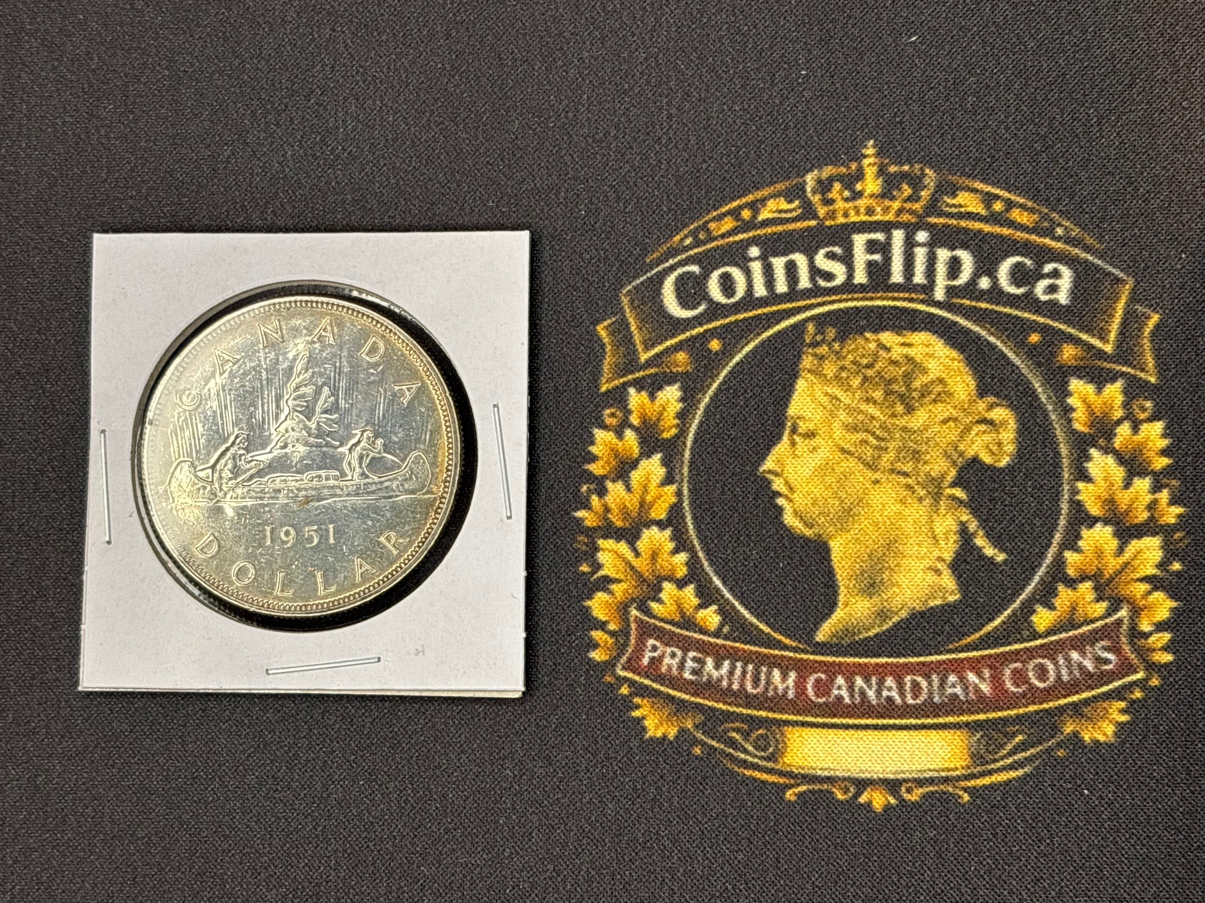Canadian Silver Coin - Dollar - 1951