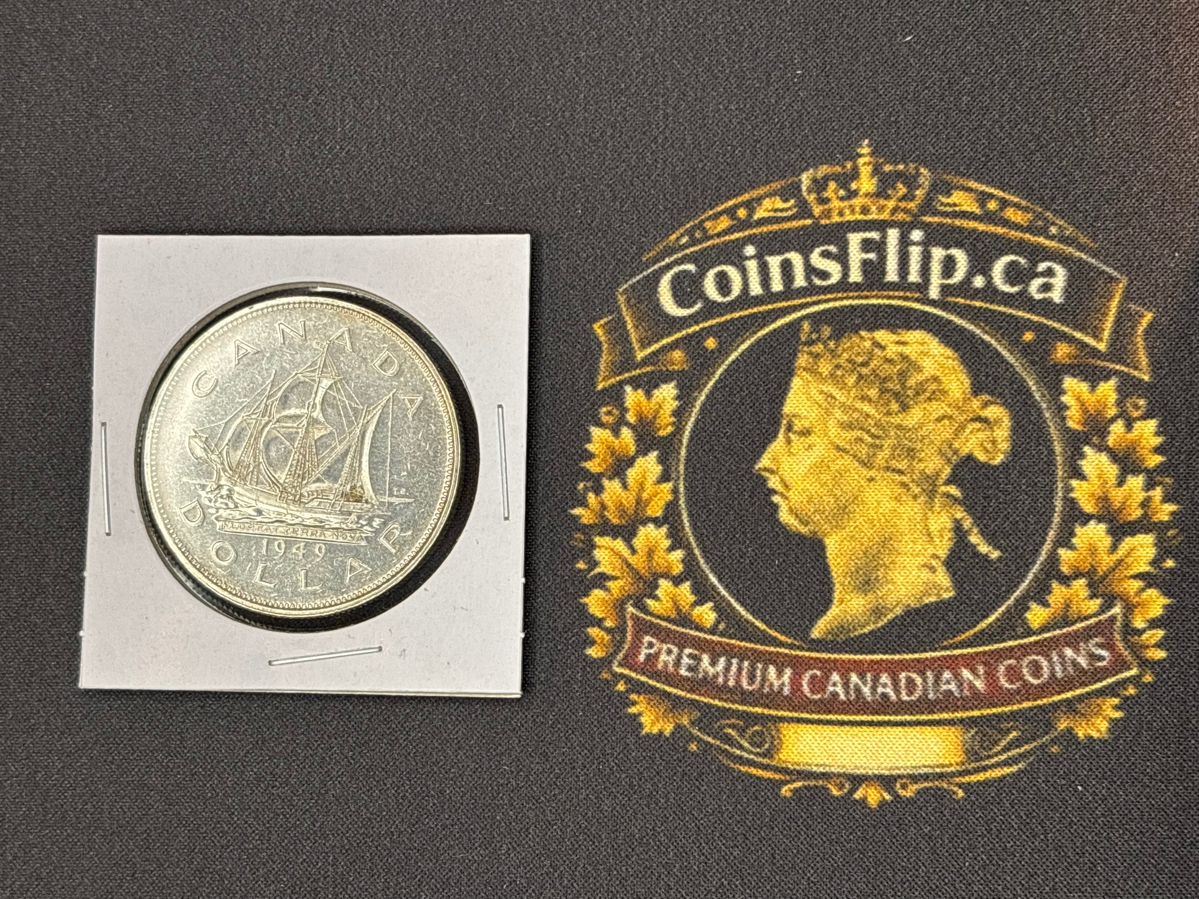 Canadian Silver Coin - Dollar - 1949