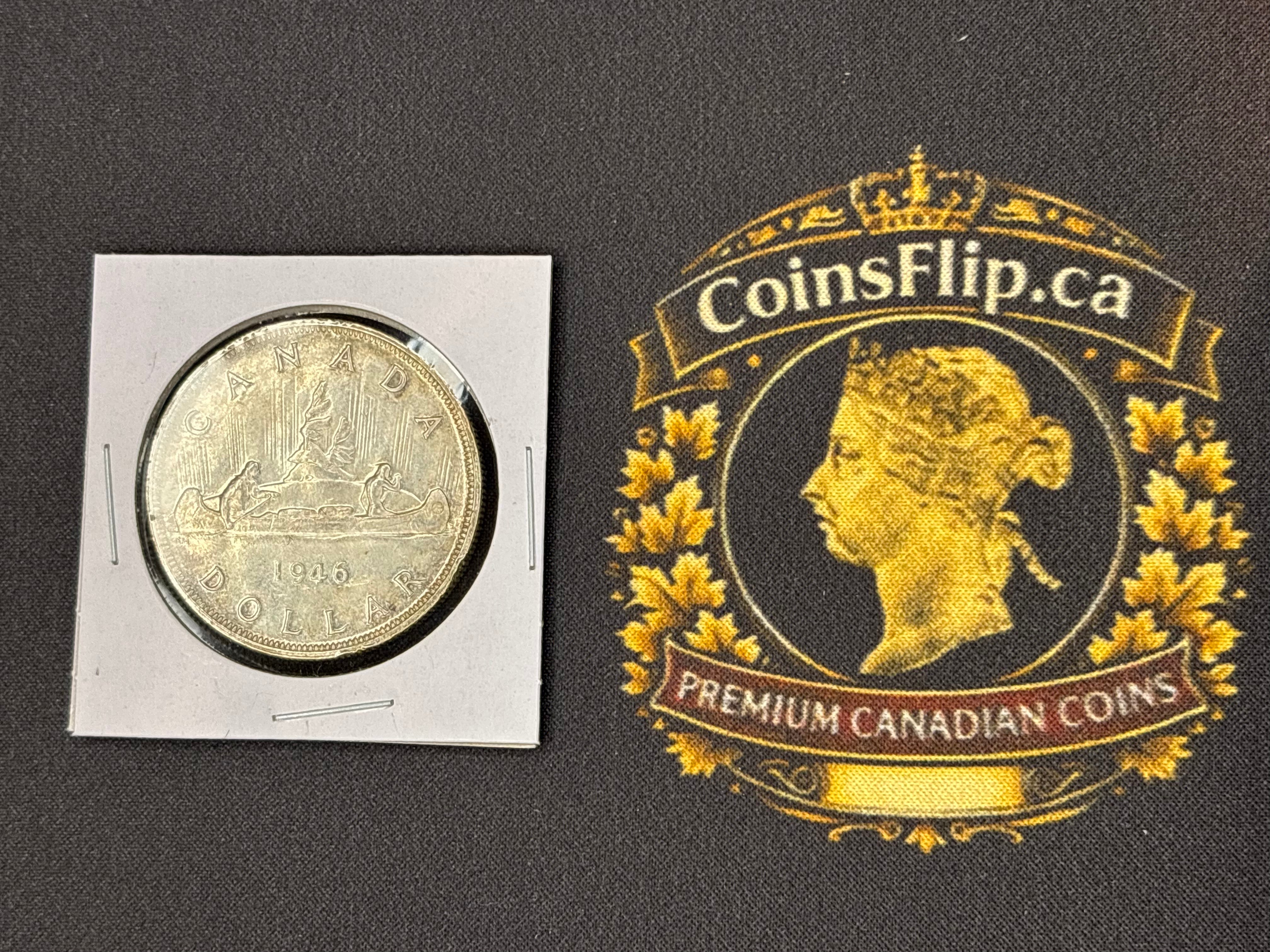 Canada Silver Coin - Dollar - 1946