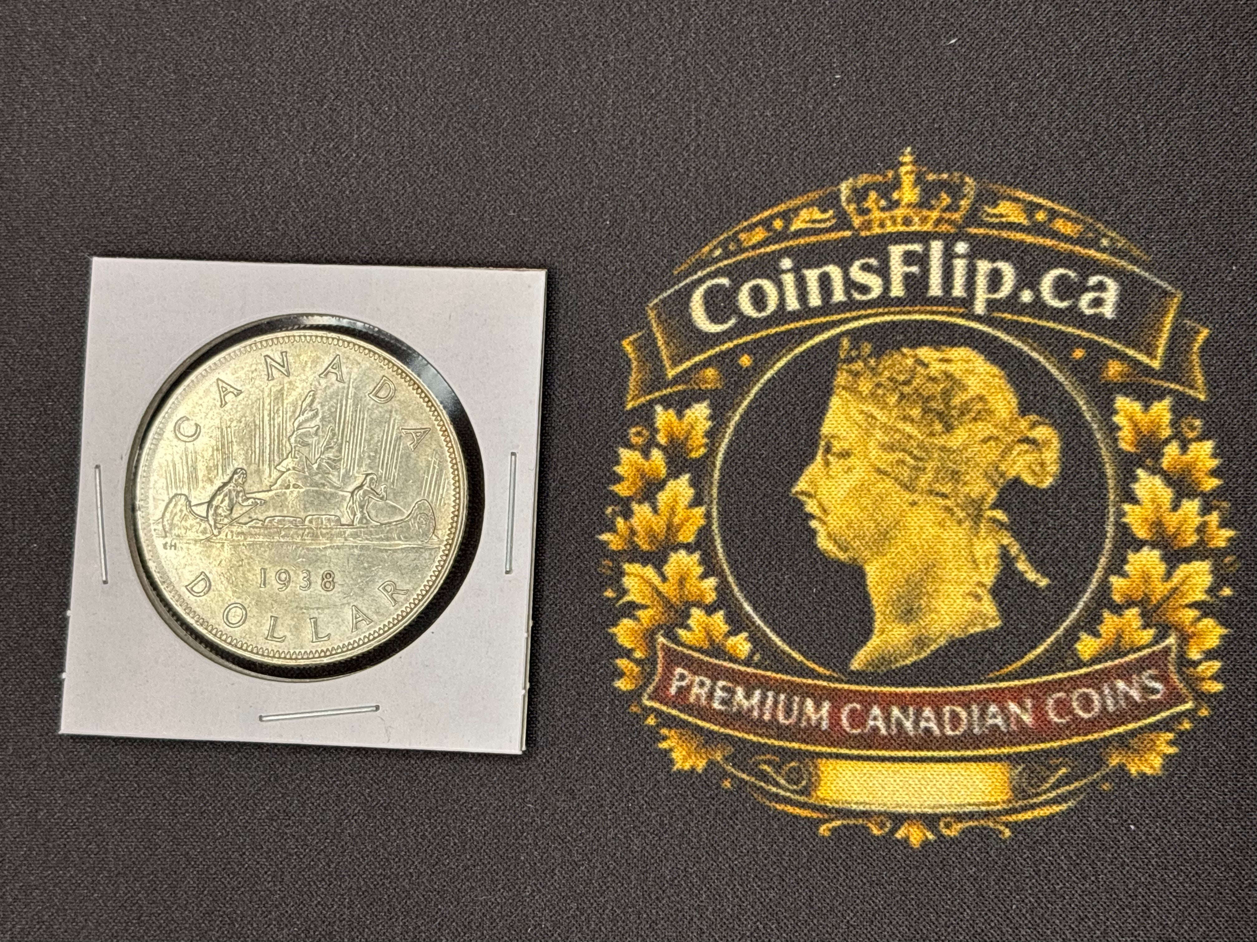 Canada Silver Coin - Dollar - 1938