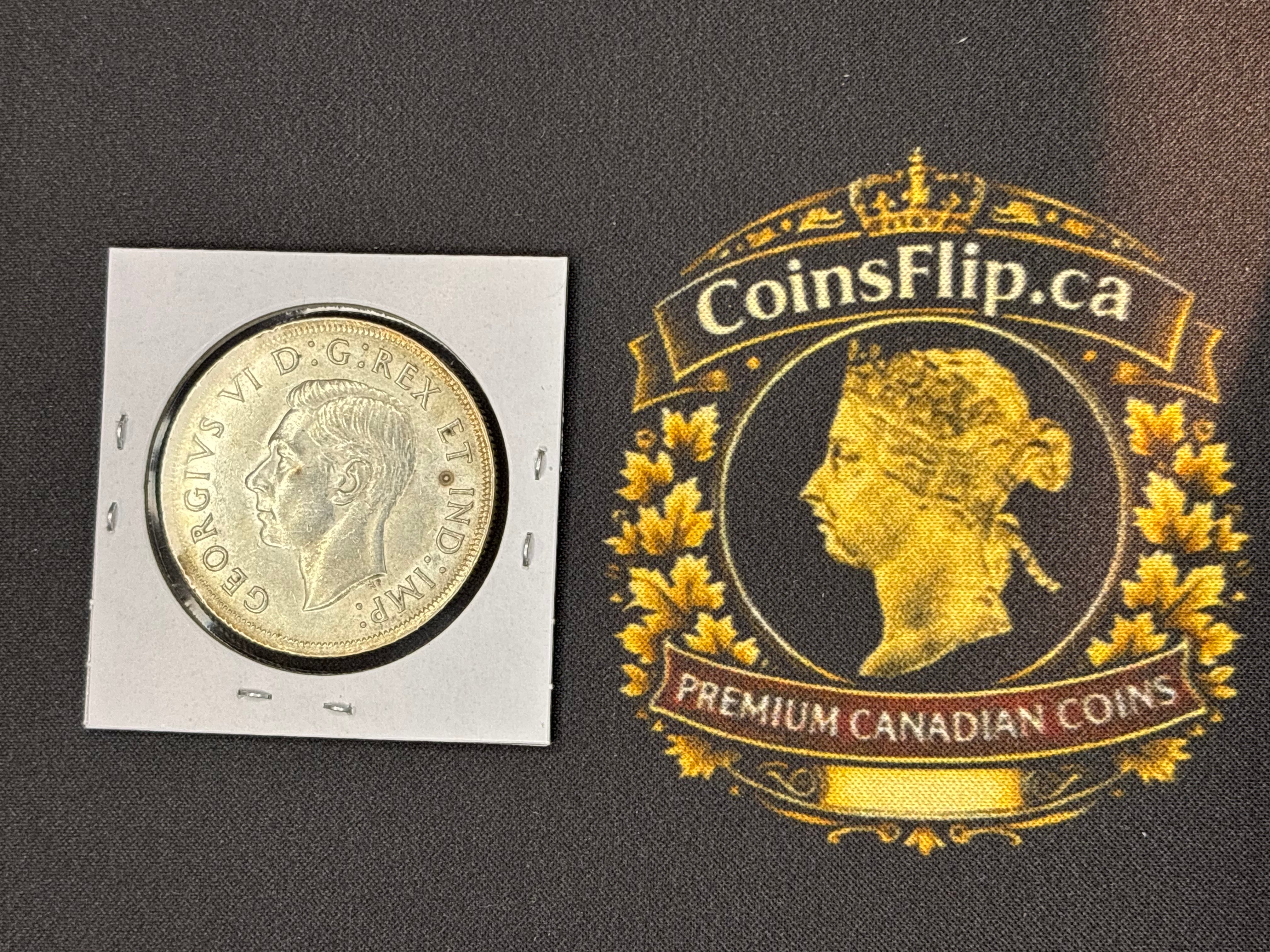 Canadian Silver Coin - Dollar - 1937