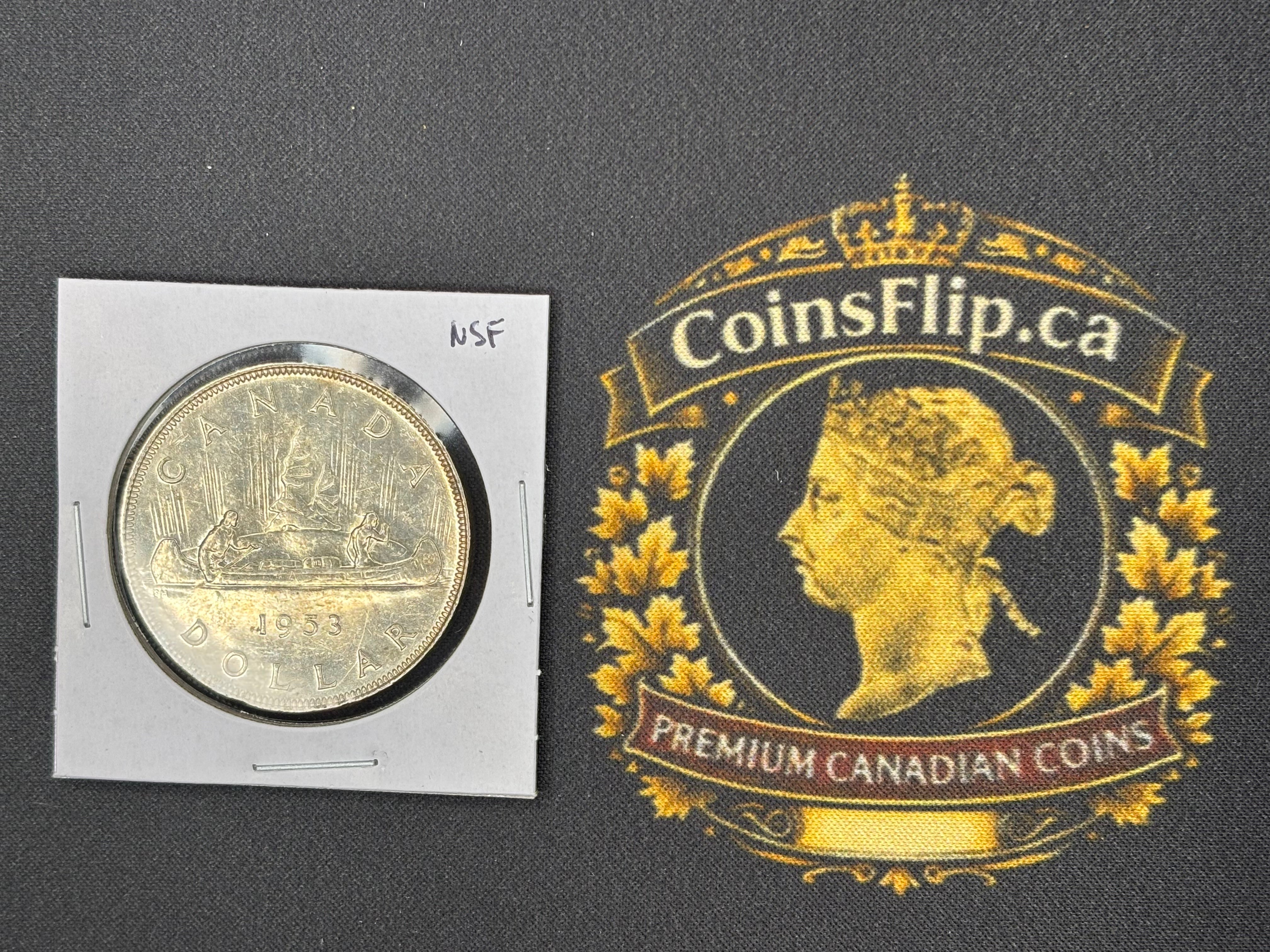 Canadian Silver Coin - Dollar - 1953 NSF