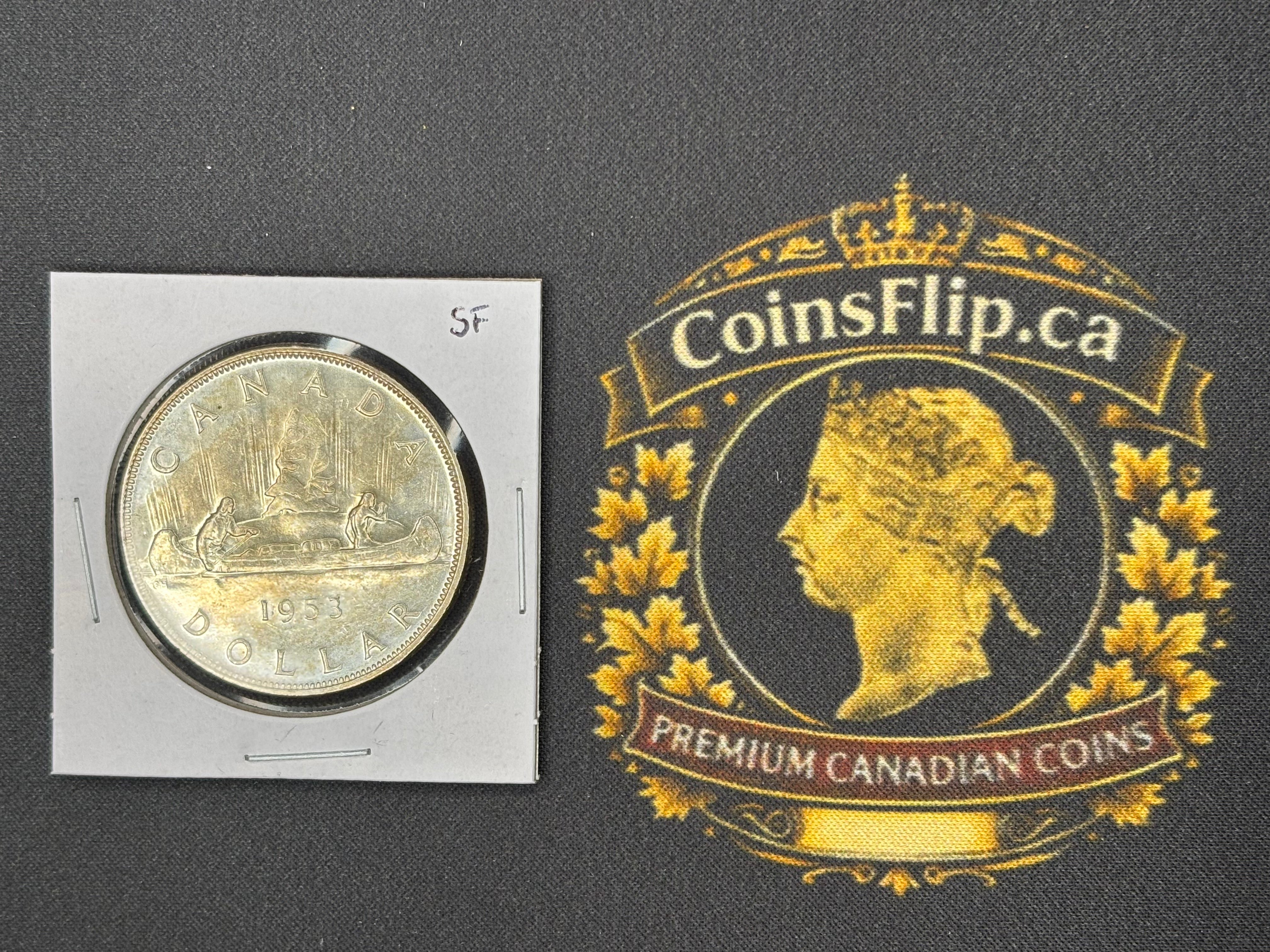 Canadian Silver Coin - Dollar - 1953 SF