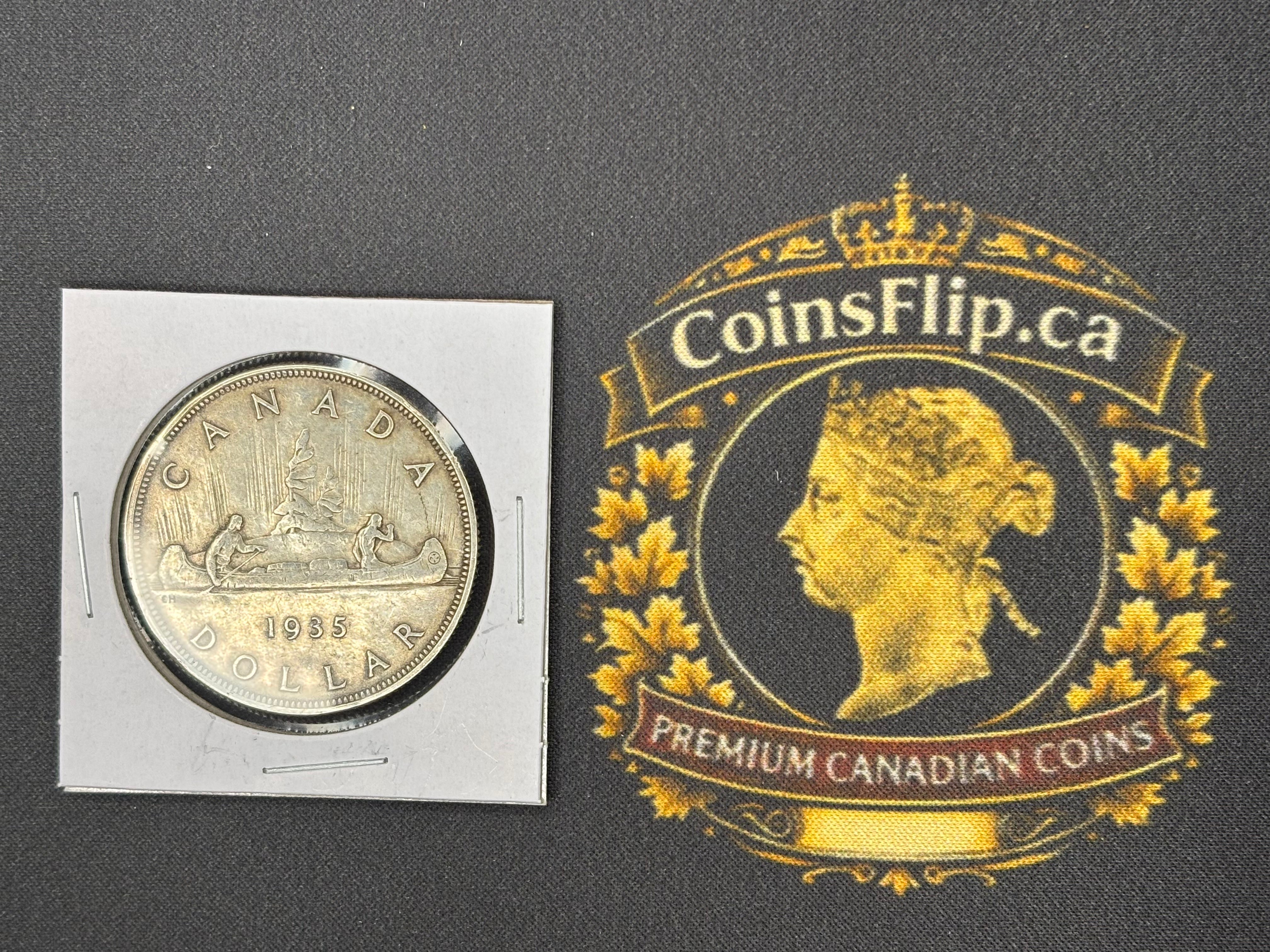 Canadian Silver Coin - Dollar - 1935
