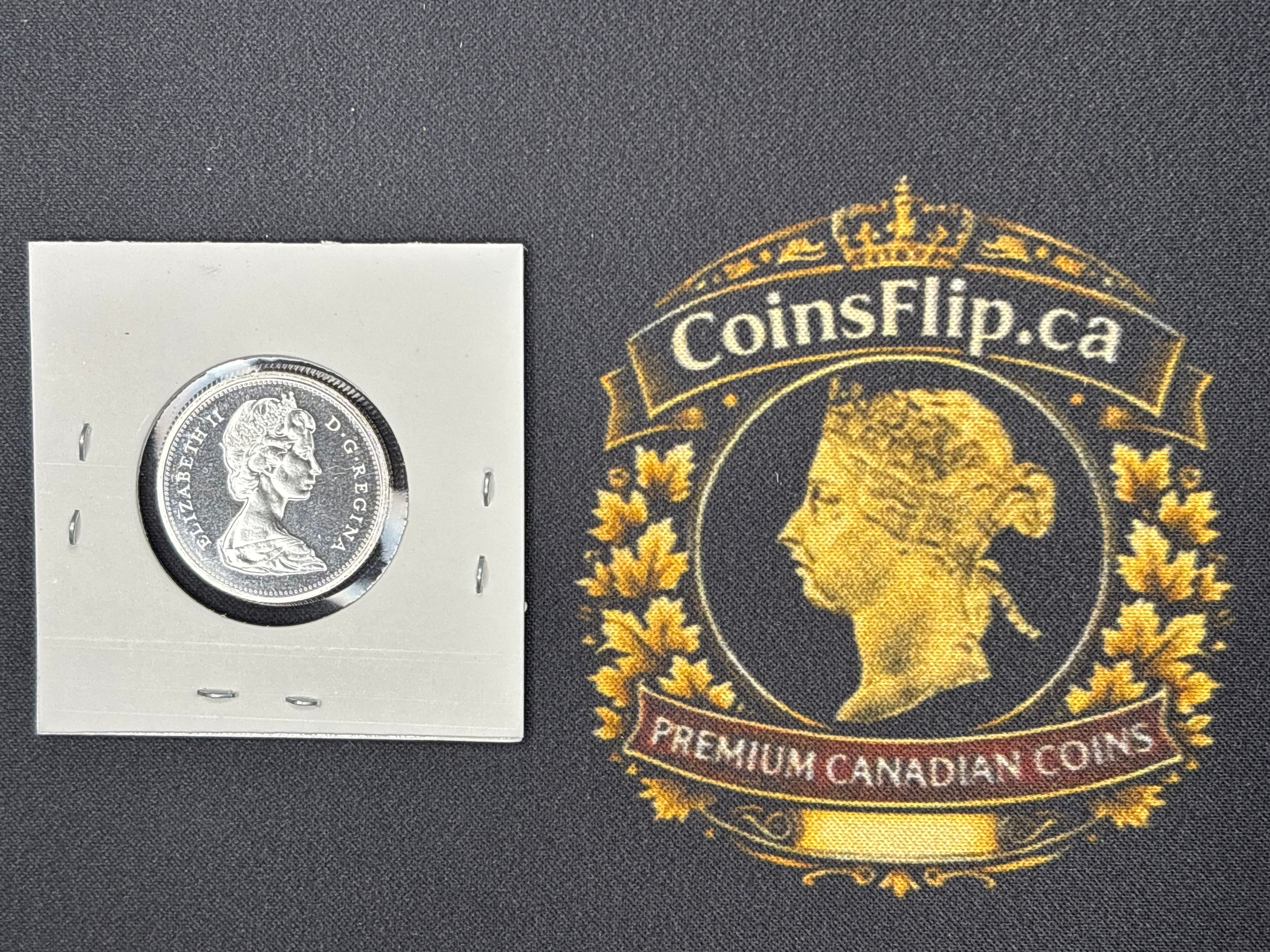 Canadian Silver Coin - 25 cents - 1967 PL