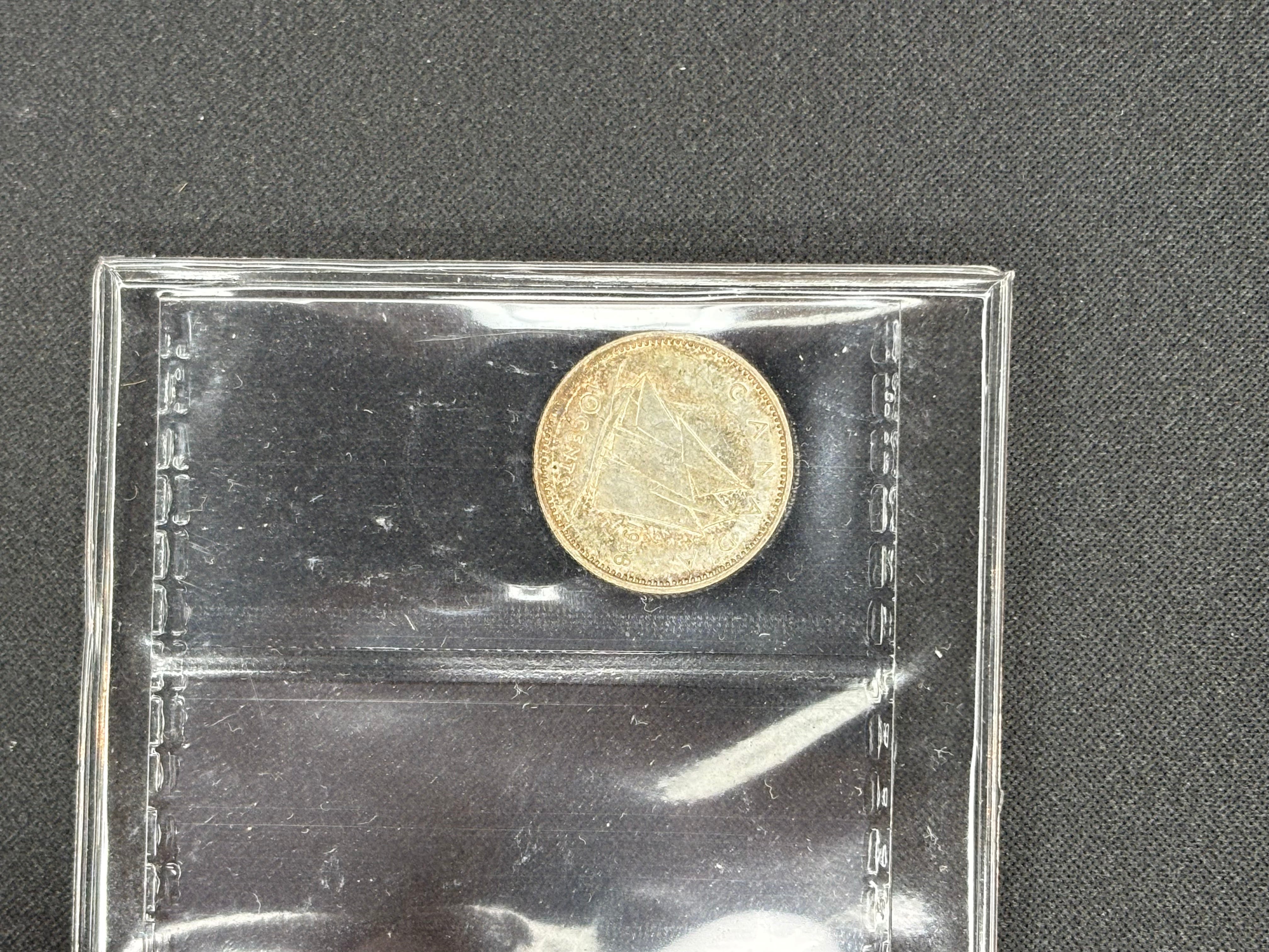 Canadian Silver Coin - 10 cents - 1938 - MS63 ICCS