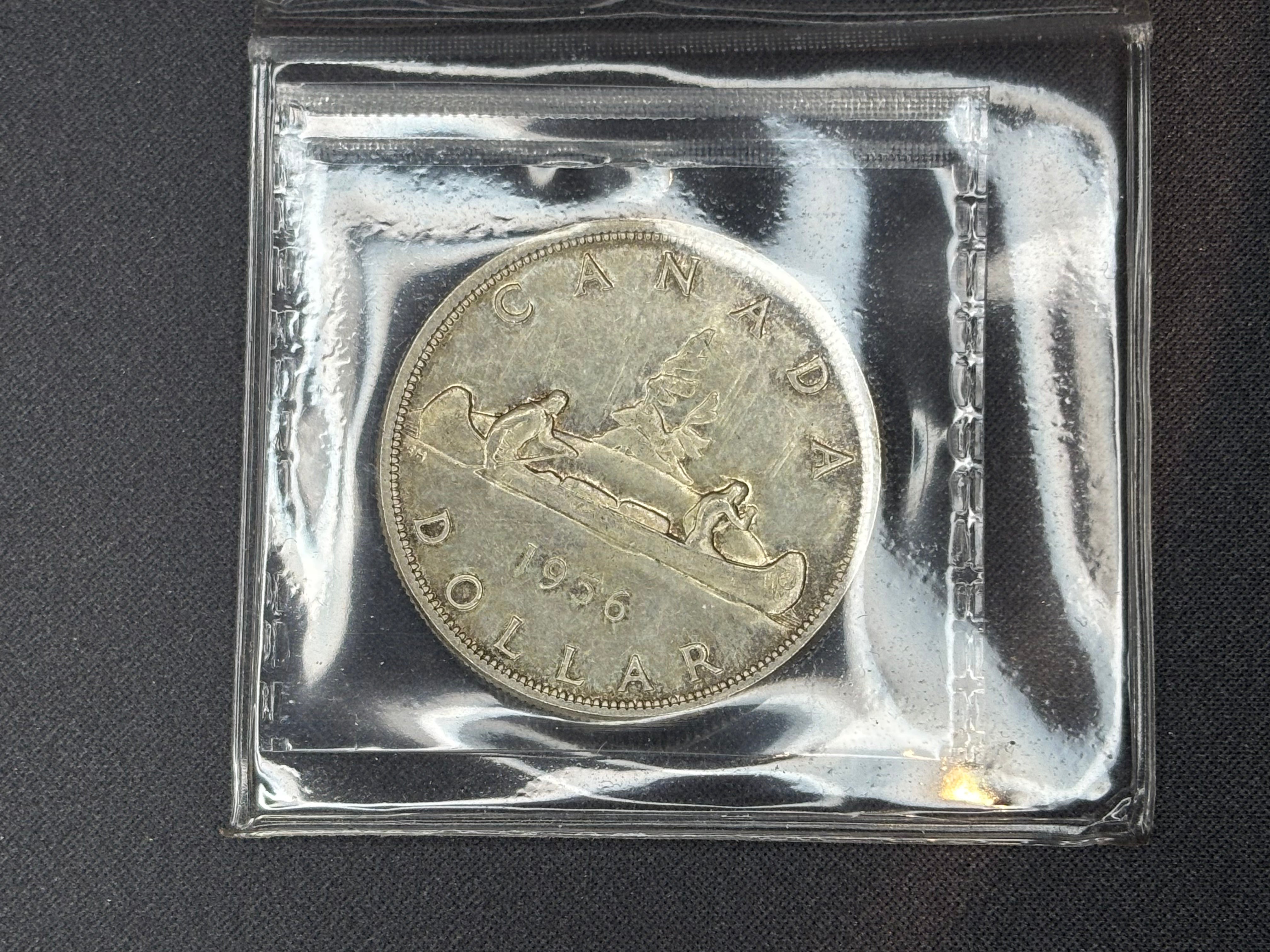 Canadian Silver Coin - Dollar - 1956 - MS64 ICCS