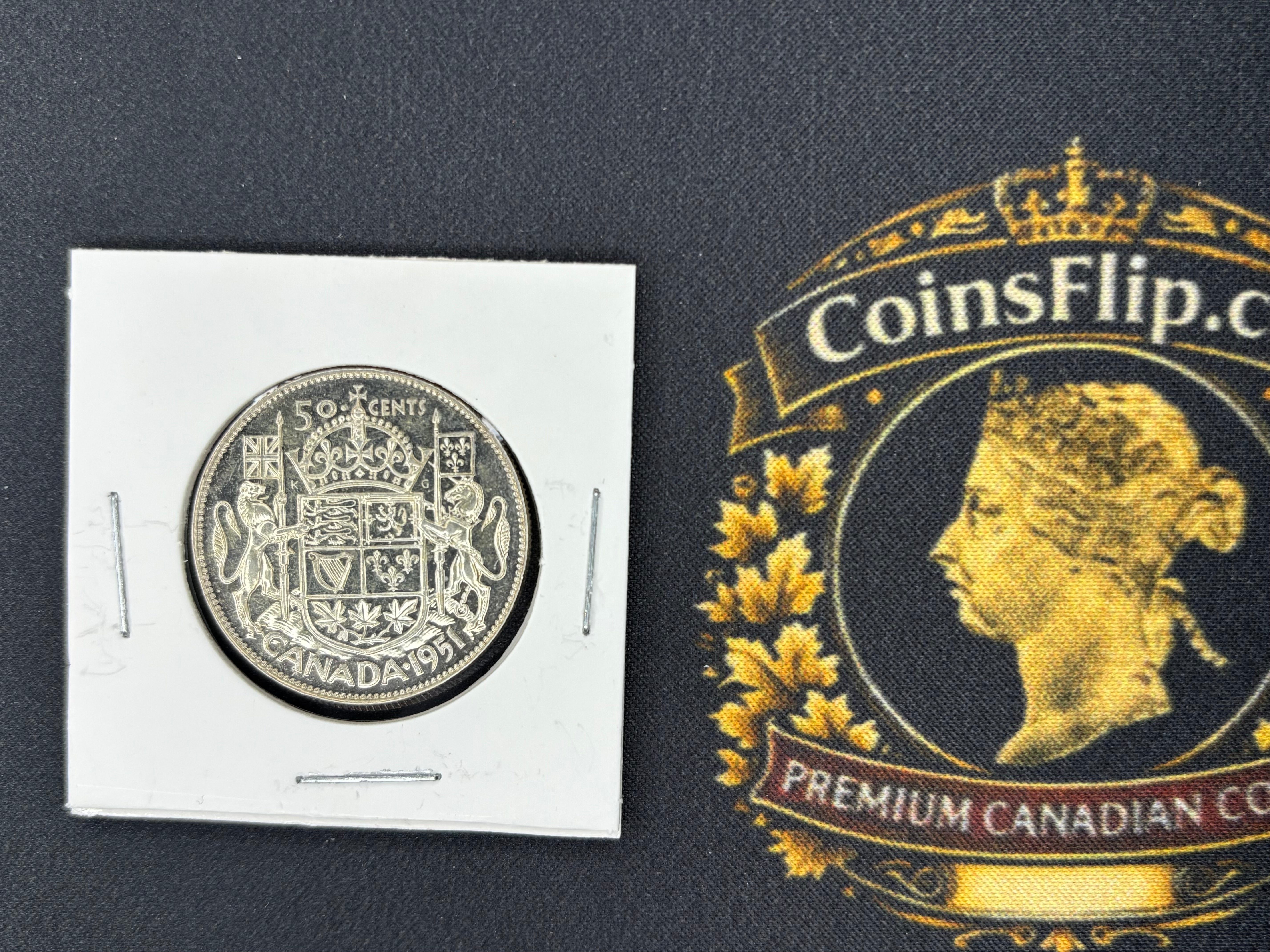 Canada Silver Coin - 50 cents - 1951