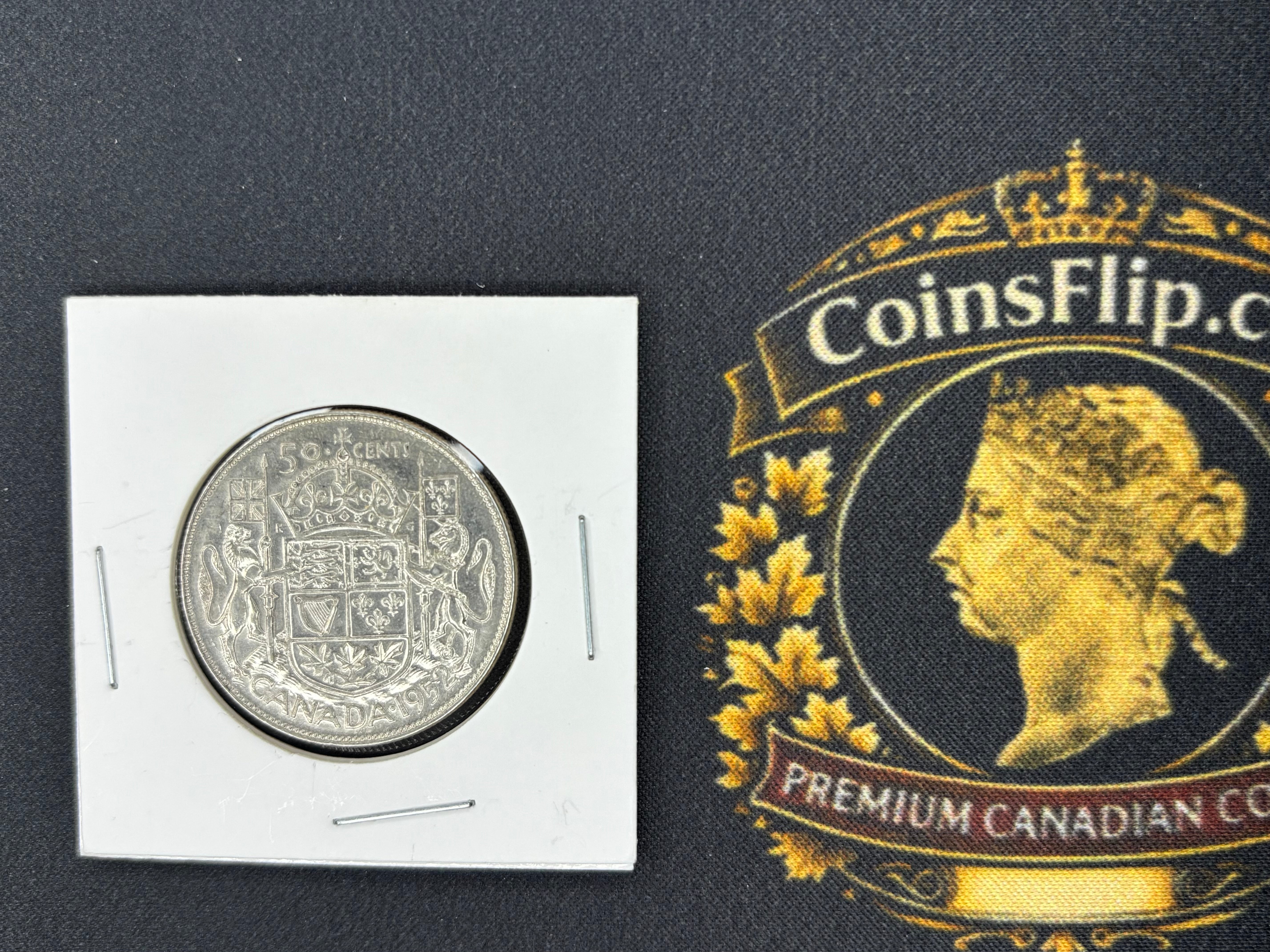Canada Silver Coin - 50 cents - 1952