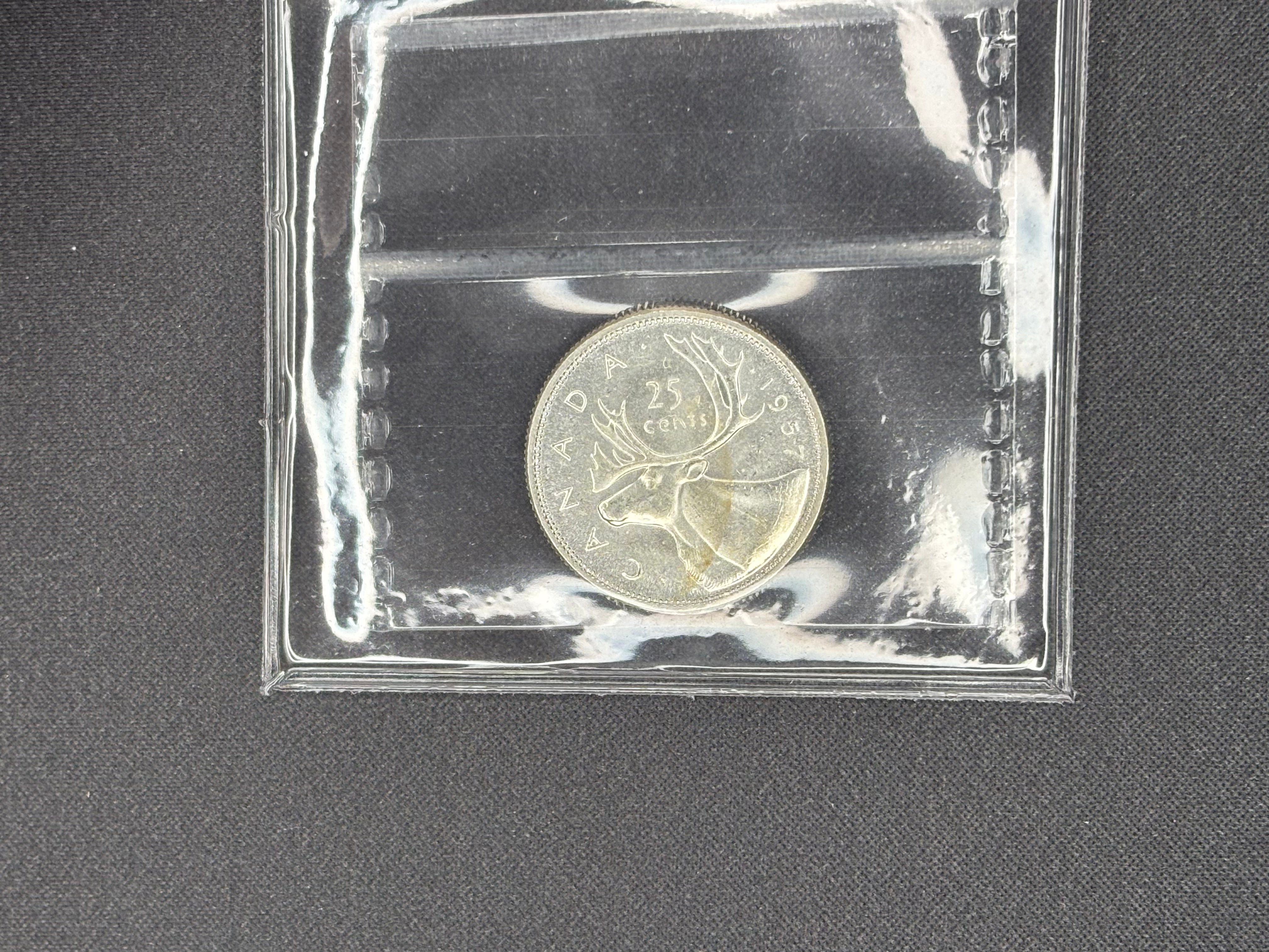 Canada Silver Coin - 25 cents - 1957- MS64 ICCS