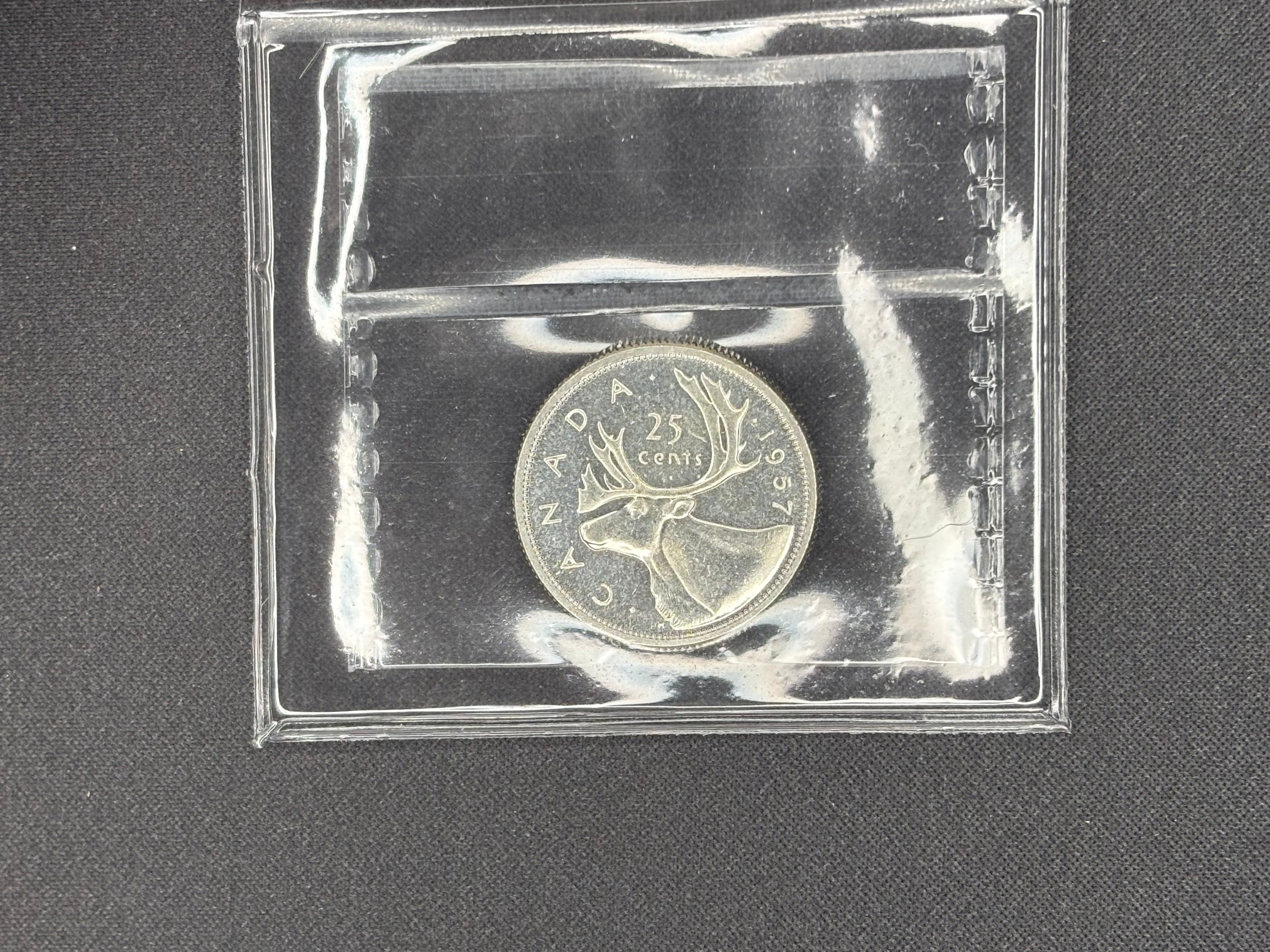 Canada Silver Coin - 25 cents - 1957- MS63 ICCS