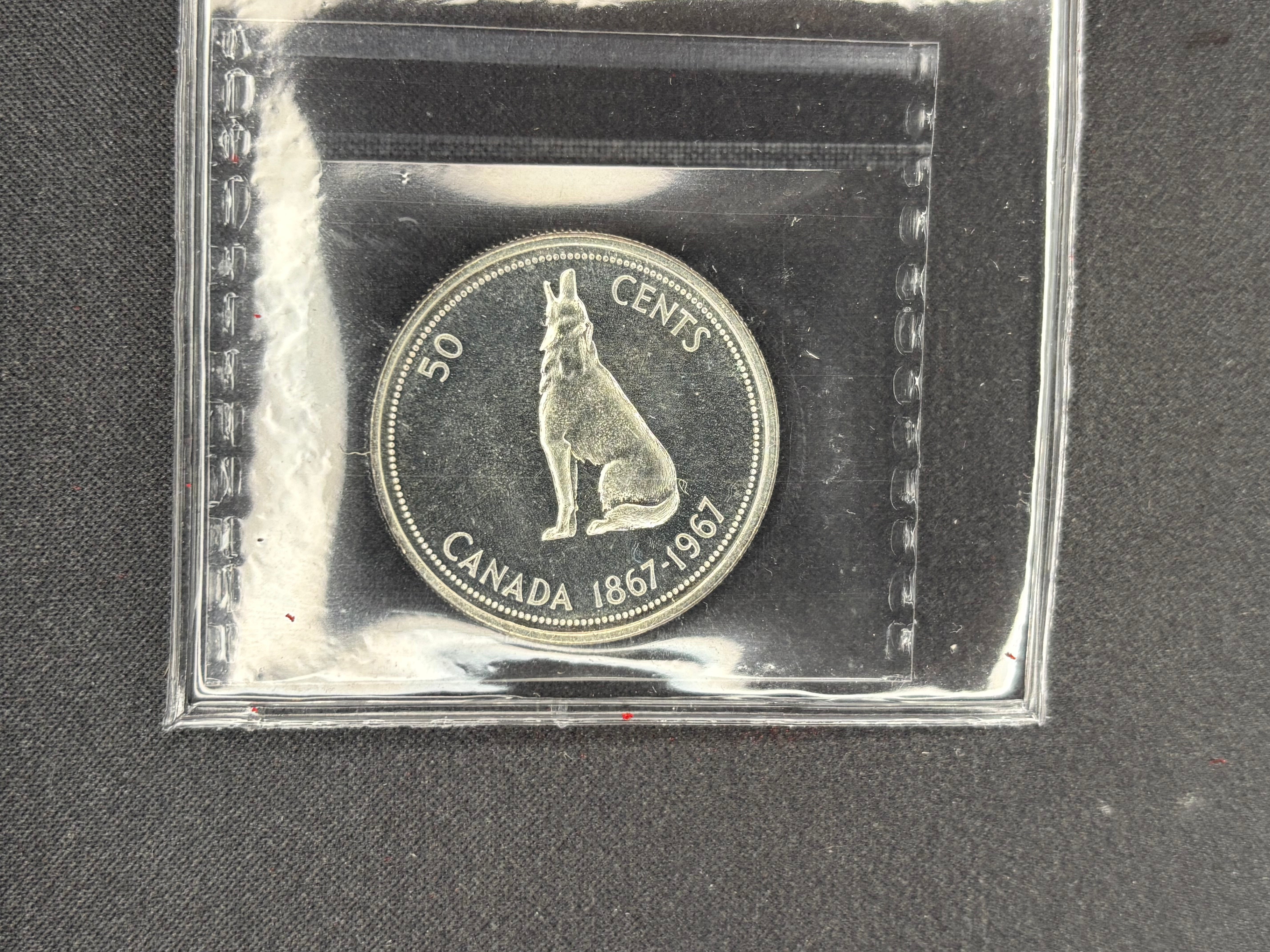 Canadian coin - 50 cents - 1967 - SP67 ICCS
